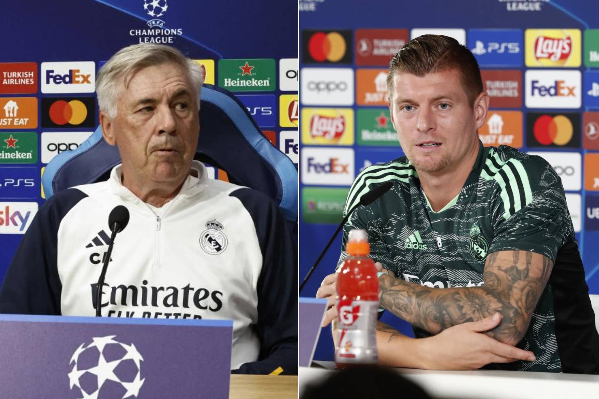 Rueda de prensa de Ancelotti y Kroos, en directo | ltima hora del Leipzig - Real Madrid de Champions