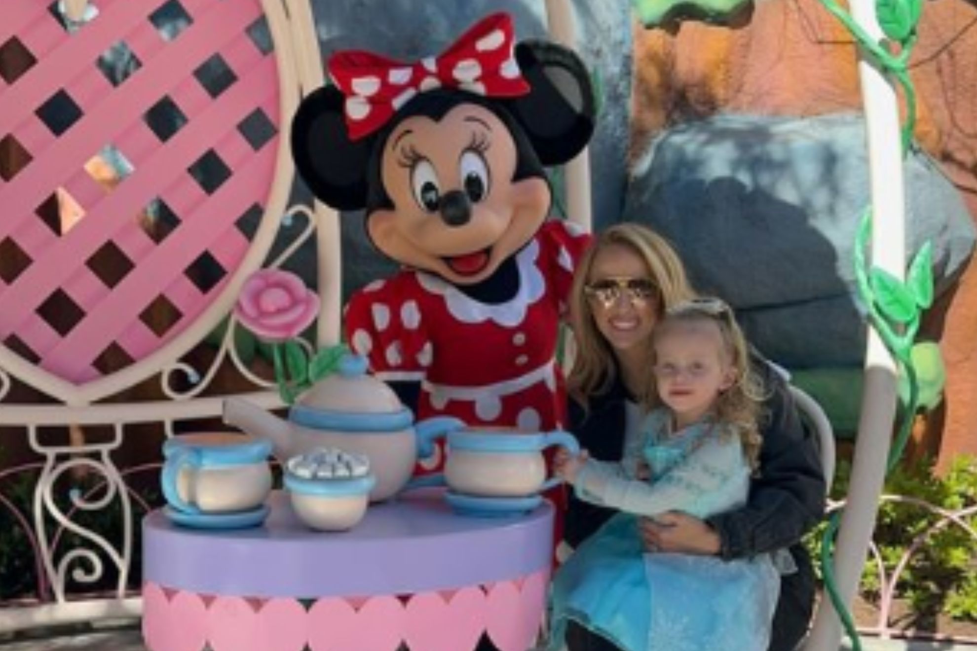 Did Patrick Mahomes skip Disneyland? Brittany joins Minnie Mouse for tea party