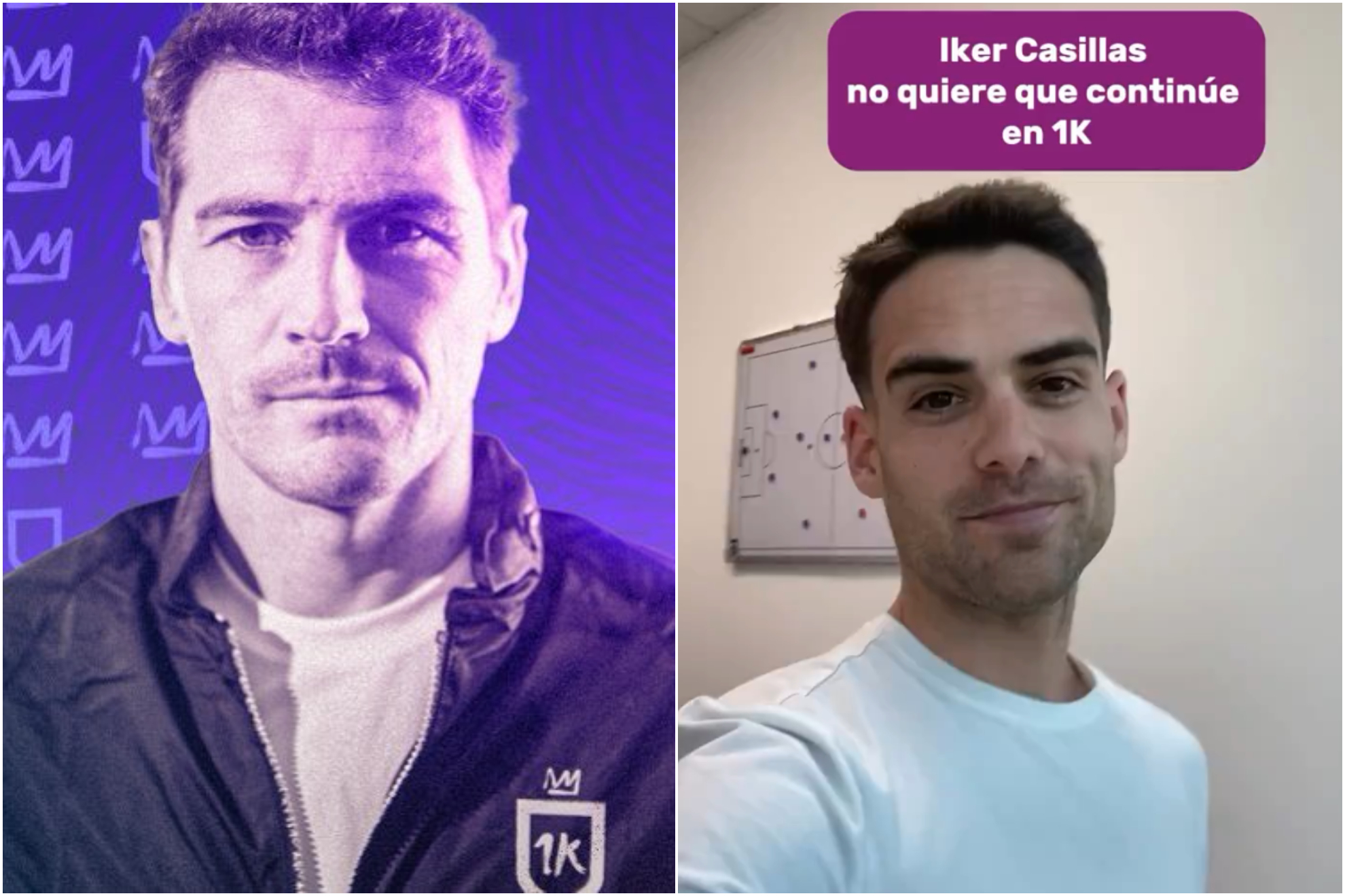 Iker Casillas y Erik Llorca (1K FC)
