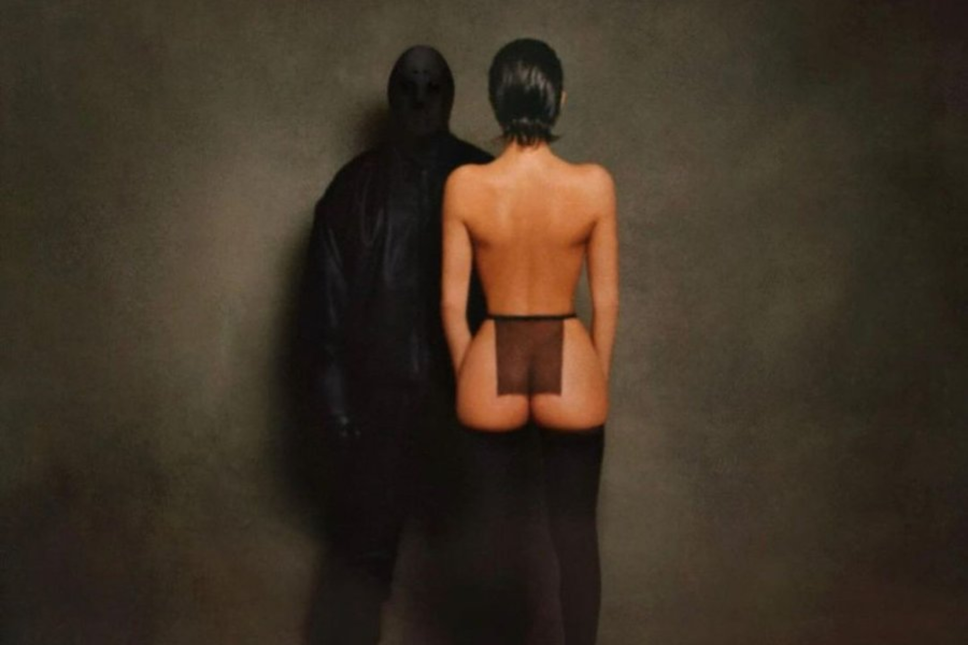 Kanye West and wife Bianca Censori on the VULTURES 1 album cover