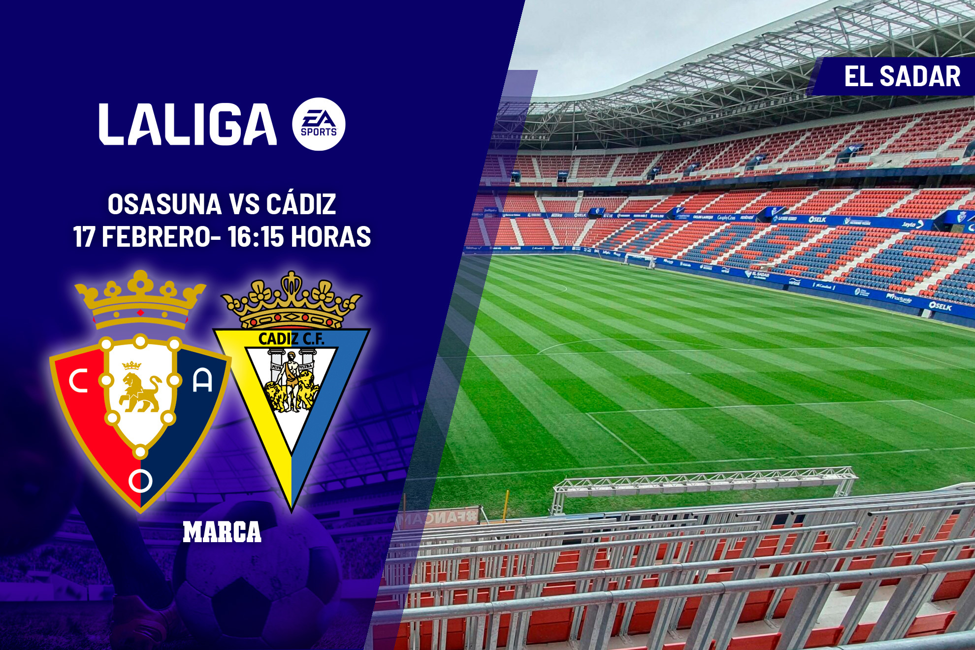 Osasuna - Cádiz, en directo | LaLiga EA Sports hoy en vivo