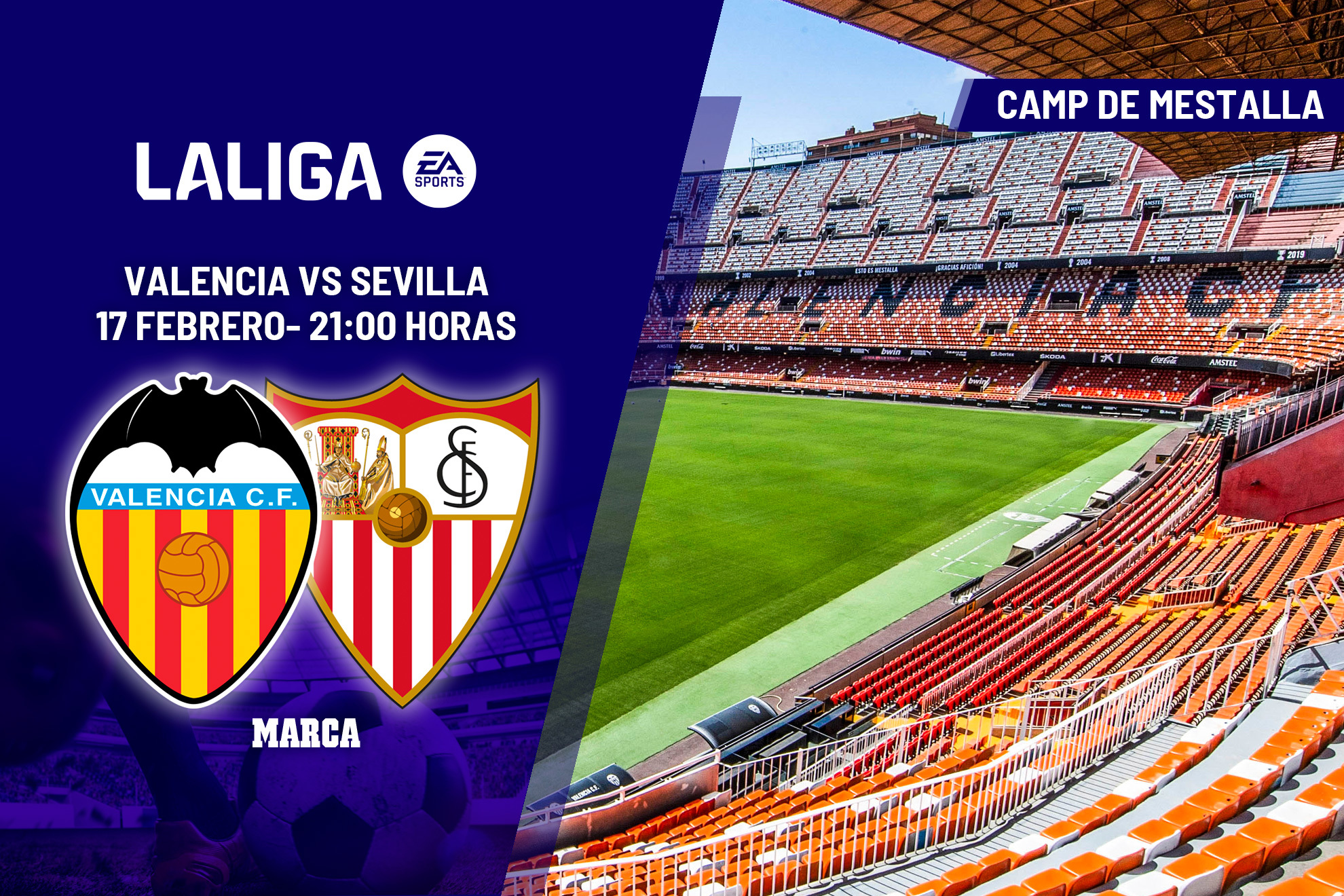 Valencia - Sevilla, en directo | LaLiga EA Sports hoy en vivo