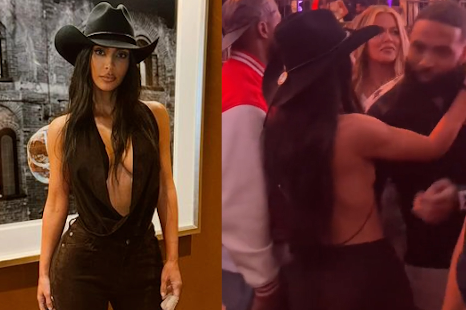 Kim Kardashian and Odell Beckham Jr awkward moment at star-studded Las Vegas party