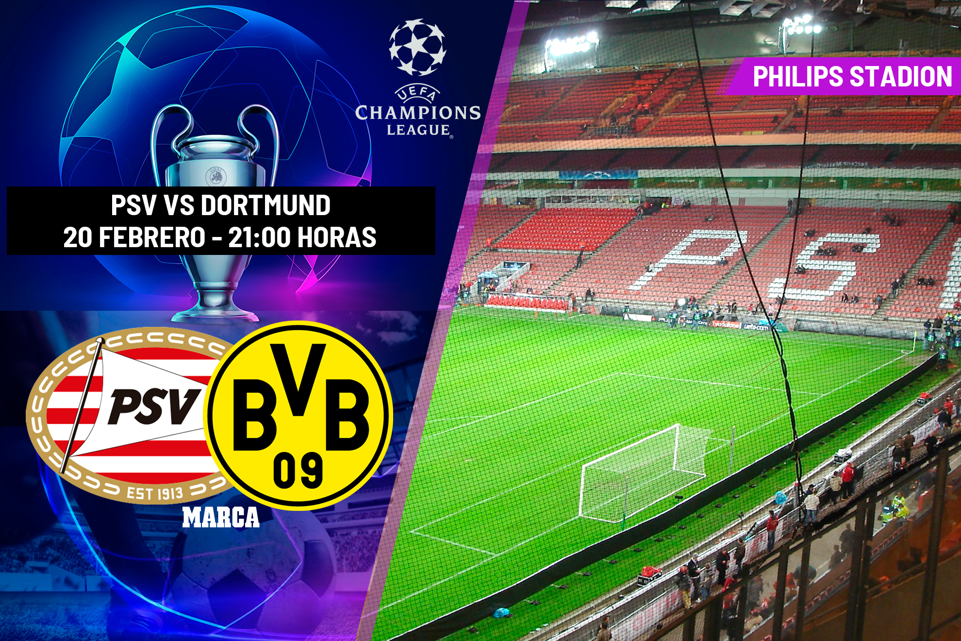 PSV - Borussia Dortmund, hoy en directo | Champions League en vivo
