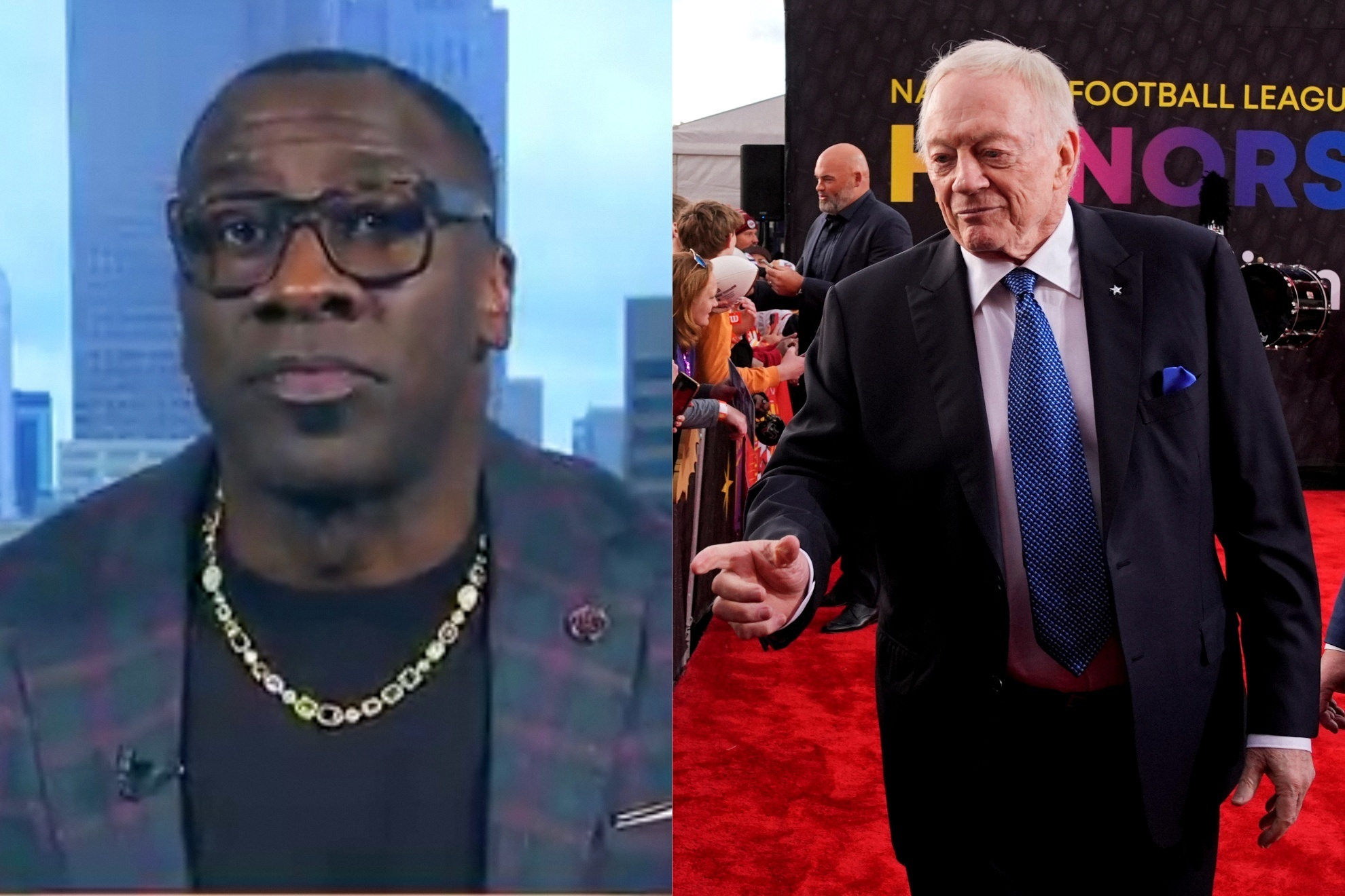 Shannon Sharpe thinks Jerry Jones is at fault for everything.