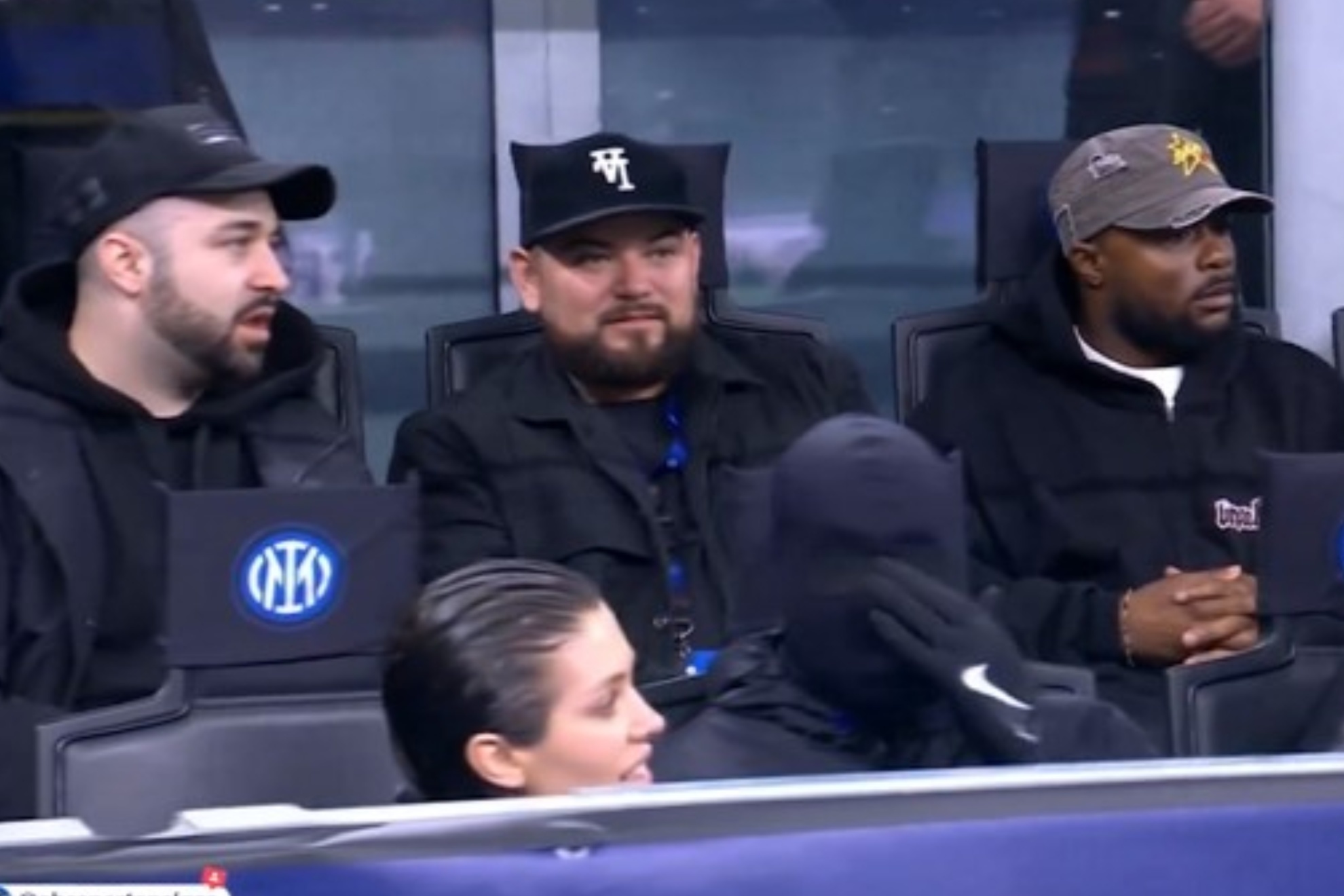 Kanye West and Bianca Censori at San Siro stadium in Milan, Italy