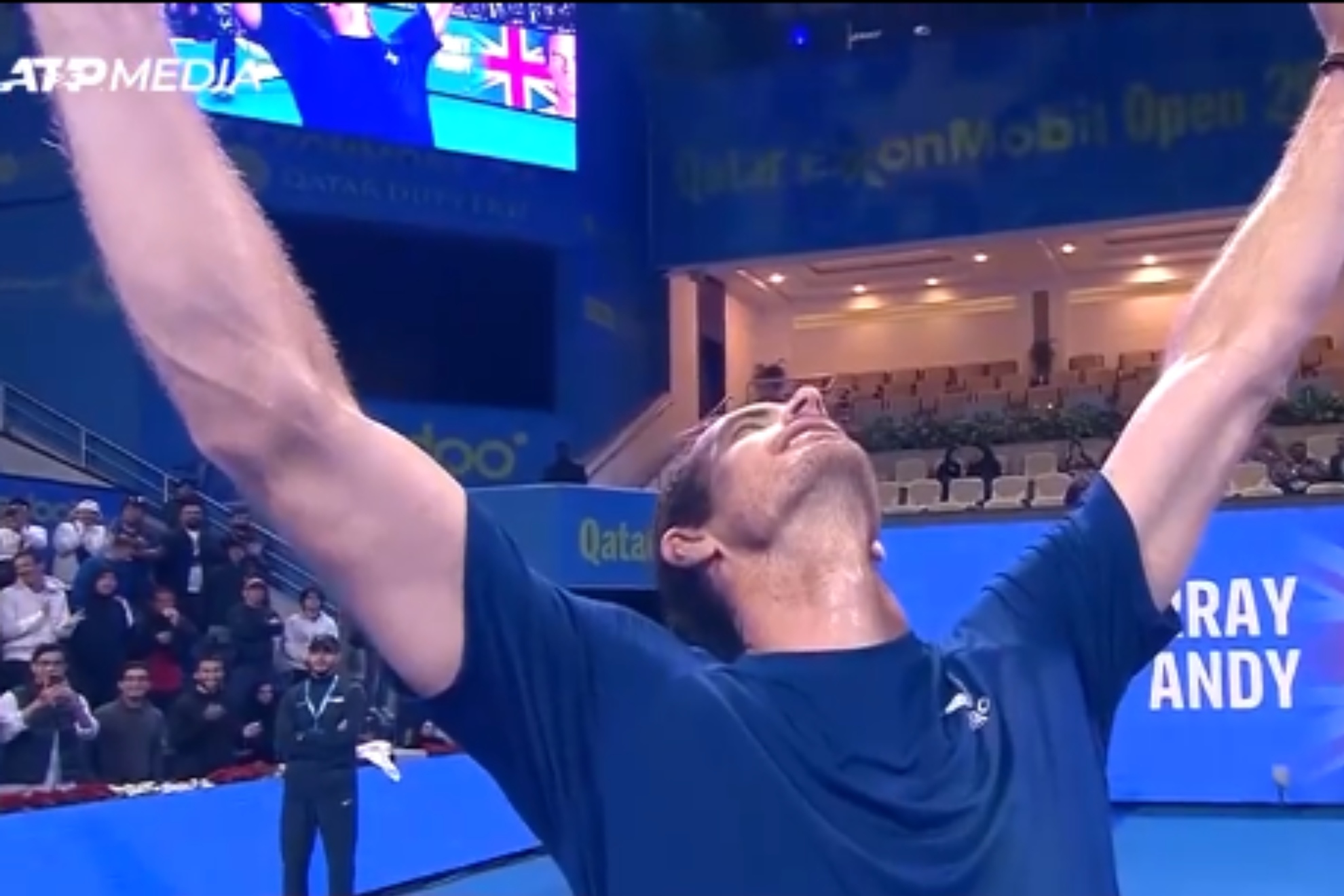 Andy Murray vuelve a ganar tras seis derrotas seguidas... y no puede contener la emoción