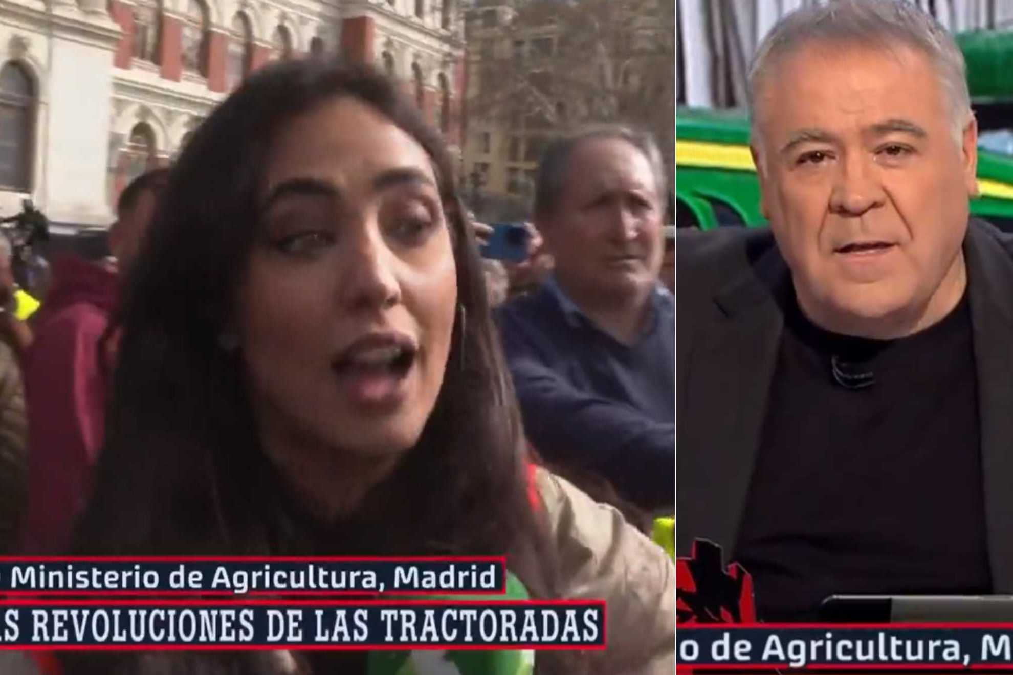 Un grupo de agricultores increpa y agrede a un equipo de LaSexta y Ferreras explota: Fascistas