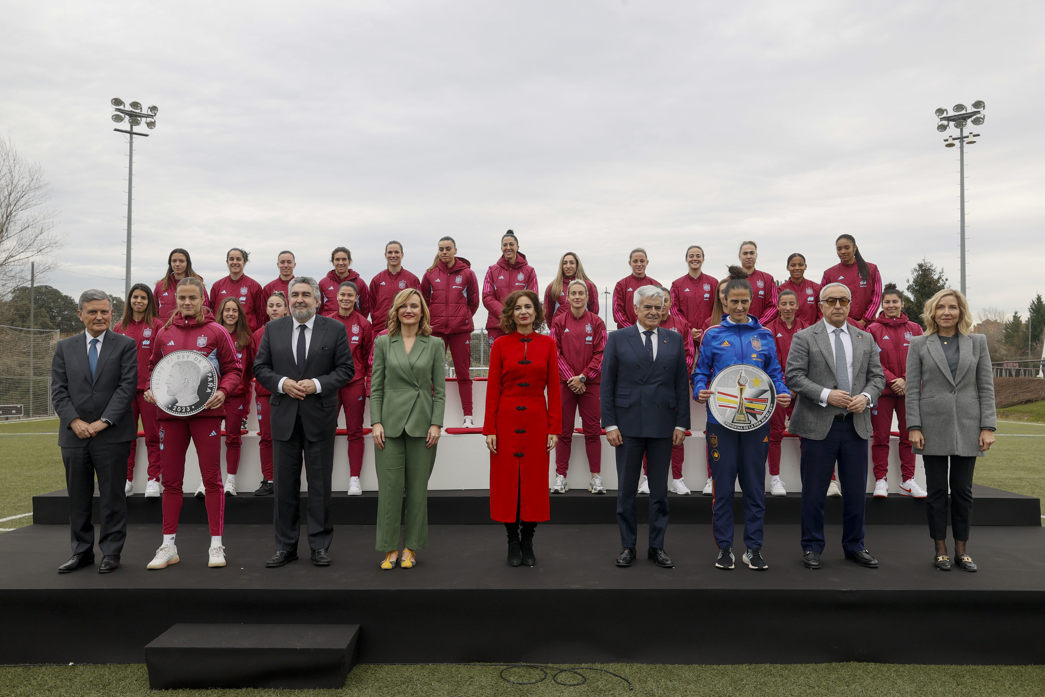 Presentación del sello y la moneda conmemorativa de la victoria de la selección española femenina de fútbol en el Mundial 2023 / EFE