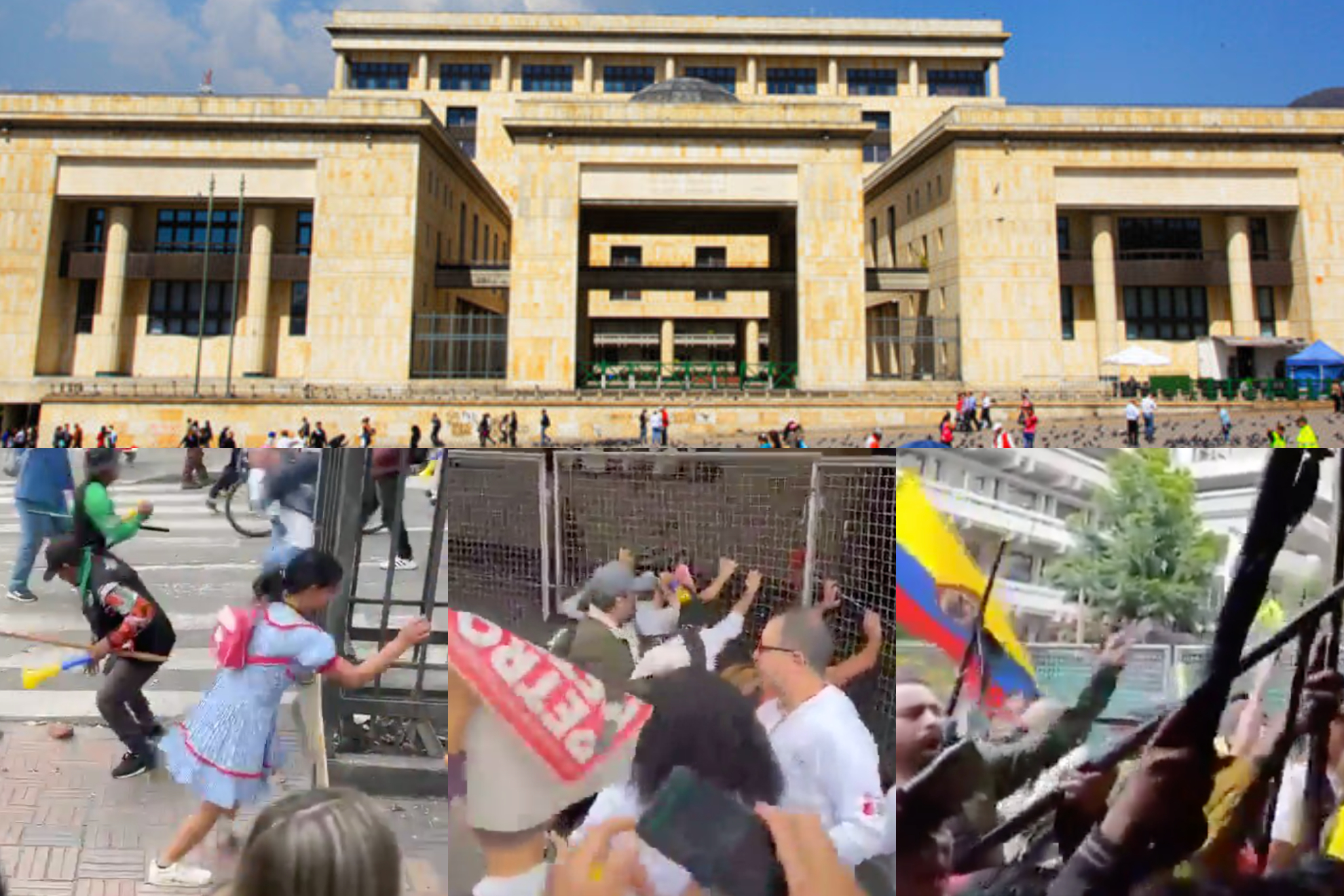 Corte Suprema de Justicia elige fiscal en Colombia, marchas y manifestaciones en el Palacio de Justicia (Corte Suprema de Justicia - X)