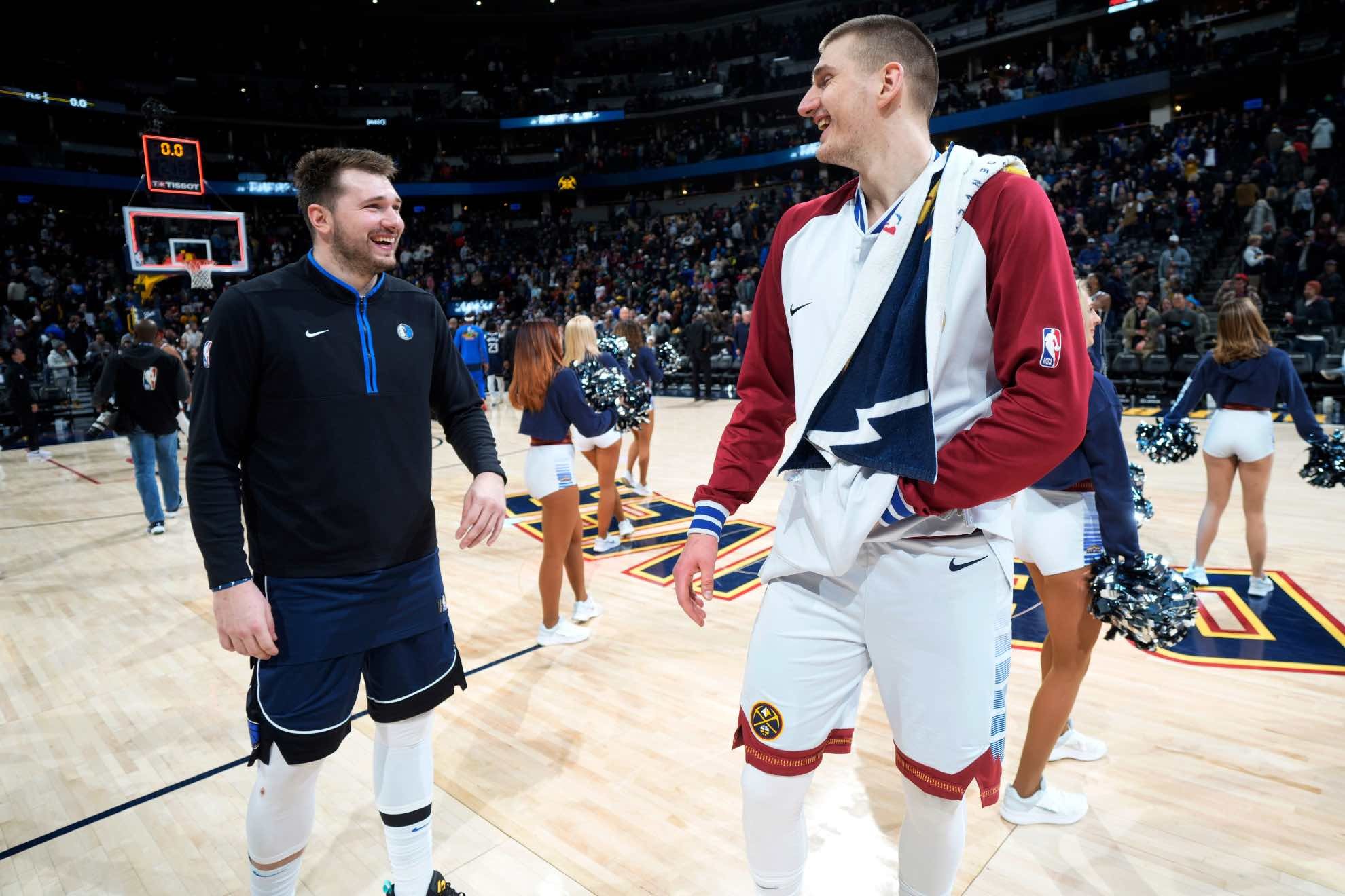 Nikola Jokic tested the limits of his playful relationship with Luka Doncic
