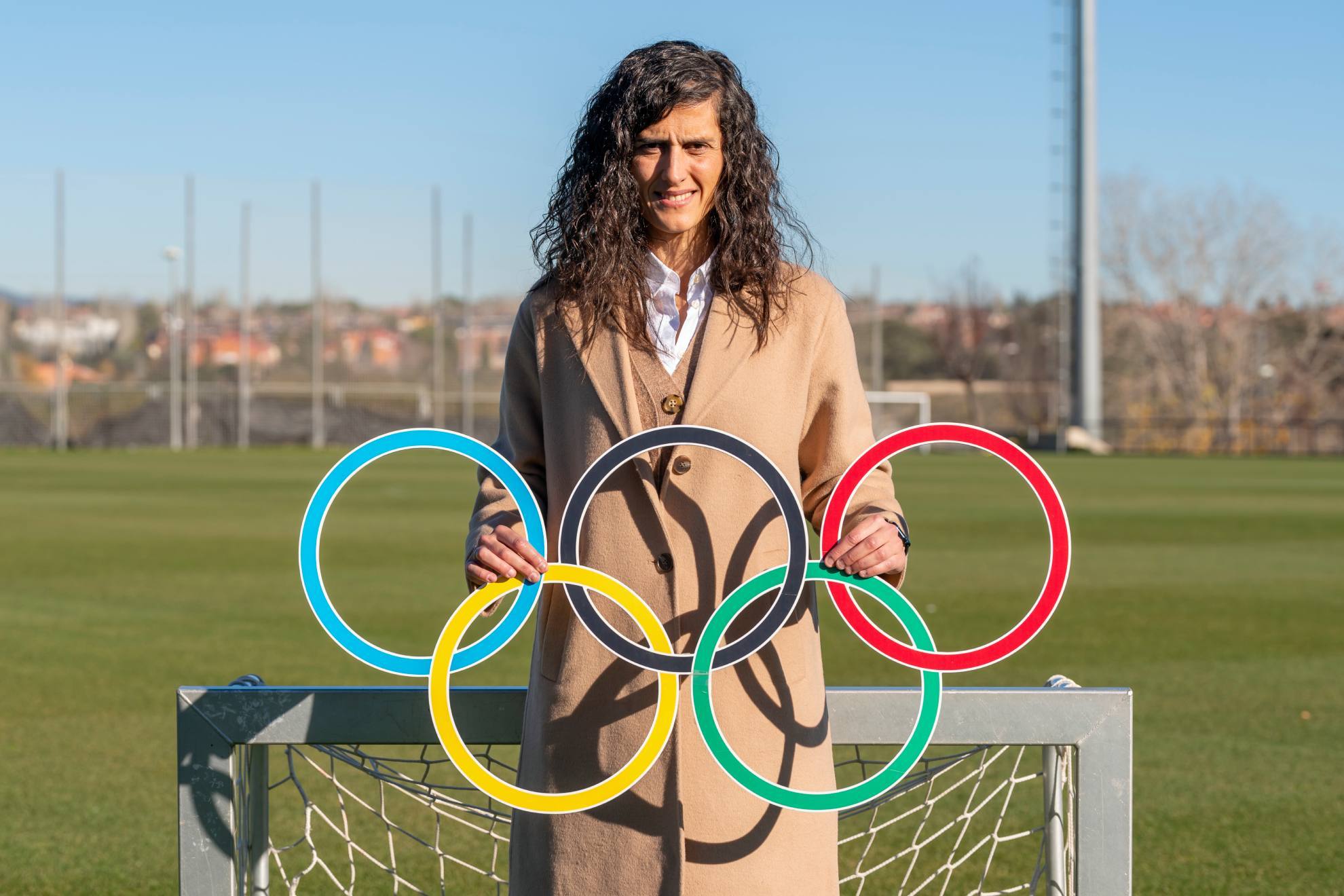 Montse Tomé posa para MARCA con los aros olímpicos / Pablo Moreno