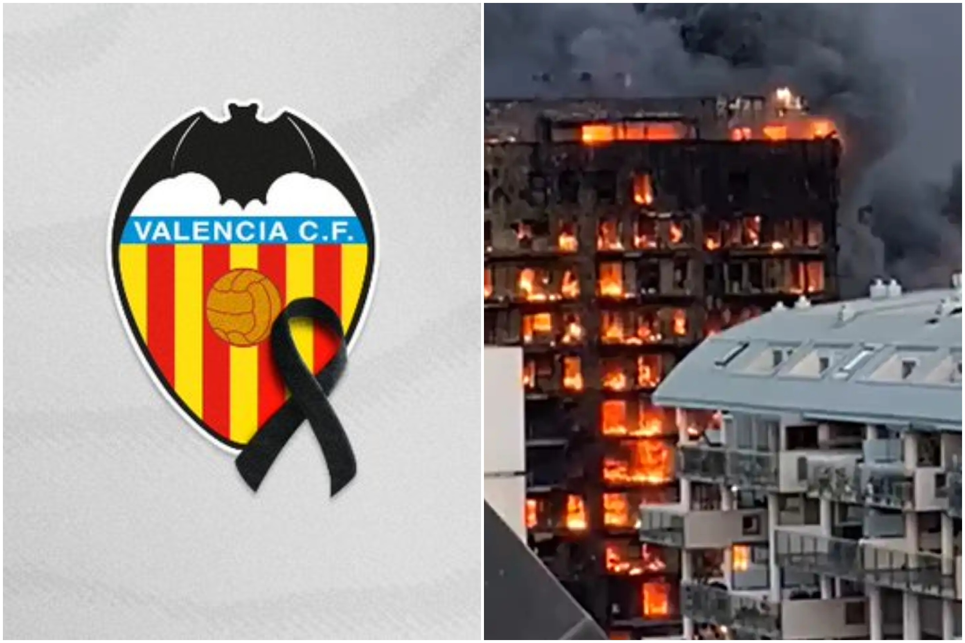 El Valencia CF y Levante UD piden el aplazamiento de sus partidos debido al incendio