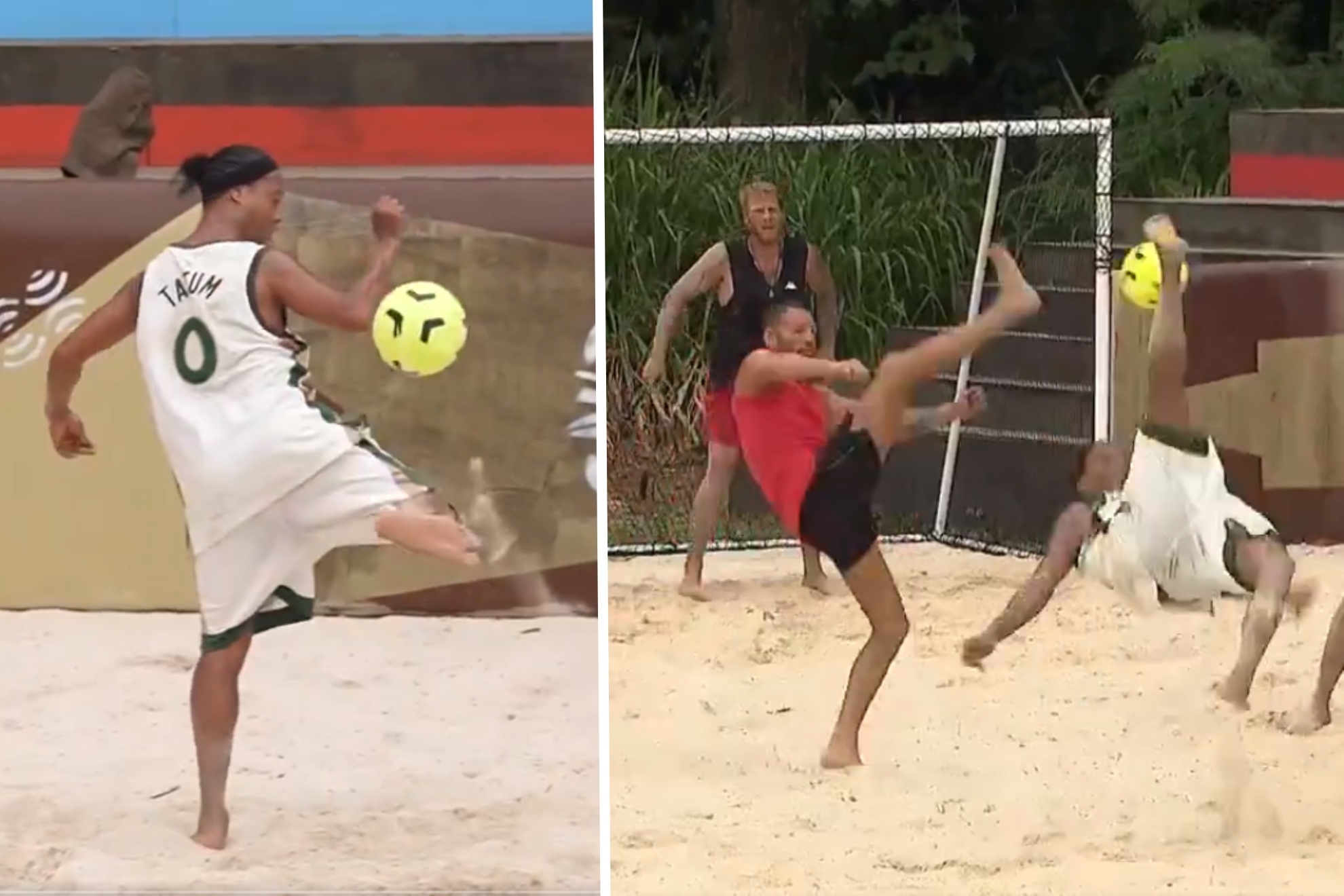 Ronaldinho se cuela en la edicin turca de Supervivientes... y clava un golazo de ftbol playa!