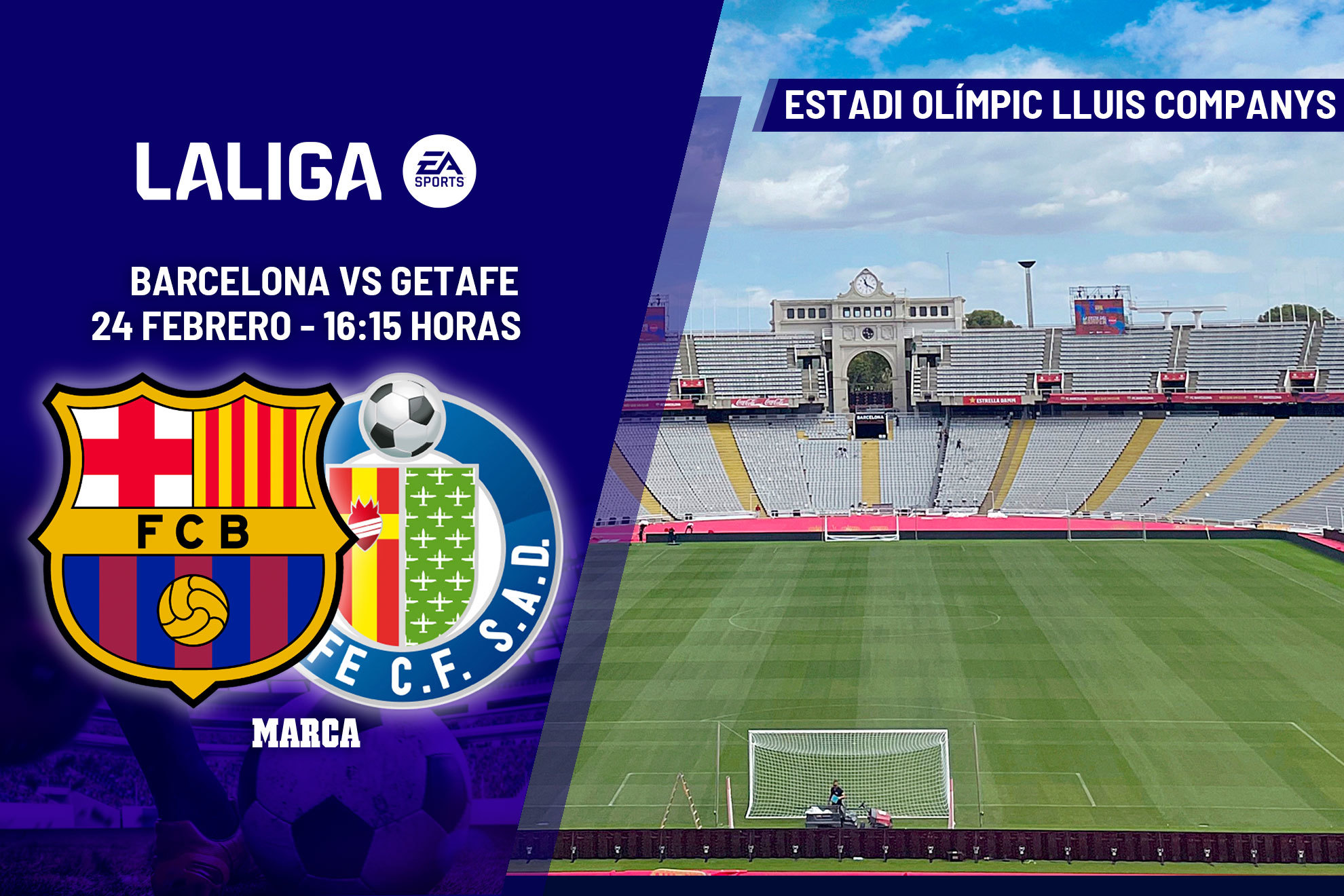 Barcelona - Getafe: horario, dónde ver en TV y canal del partido de LaLiga EA Sports
