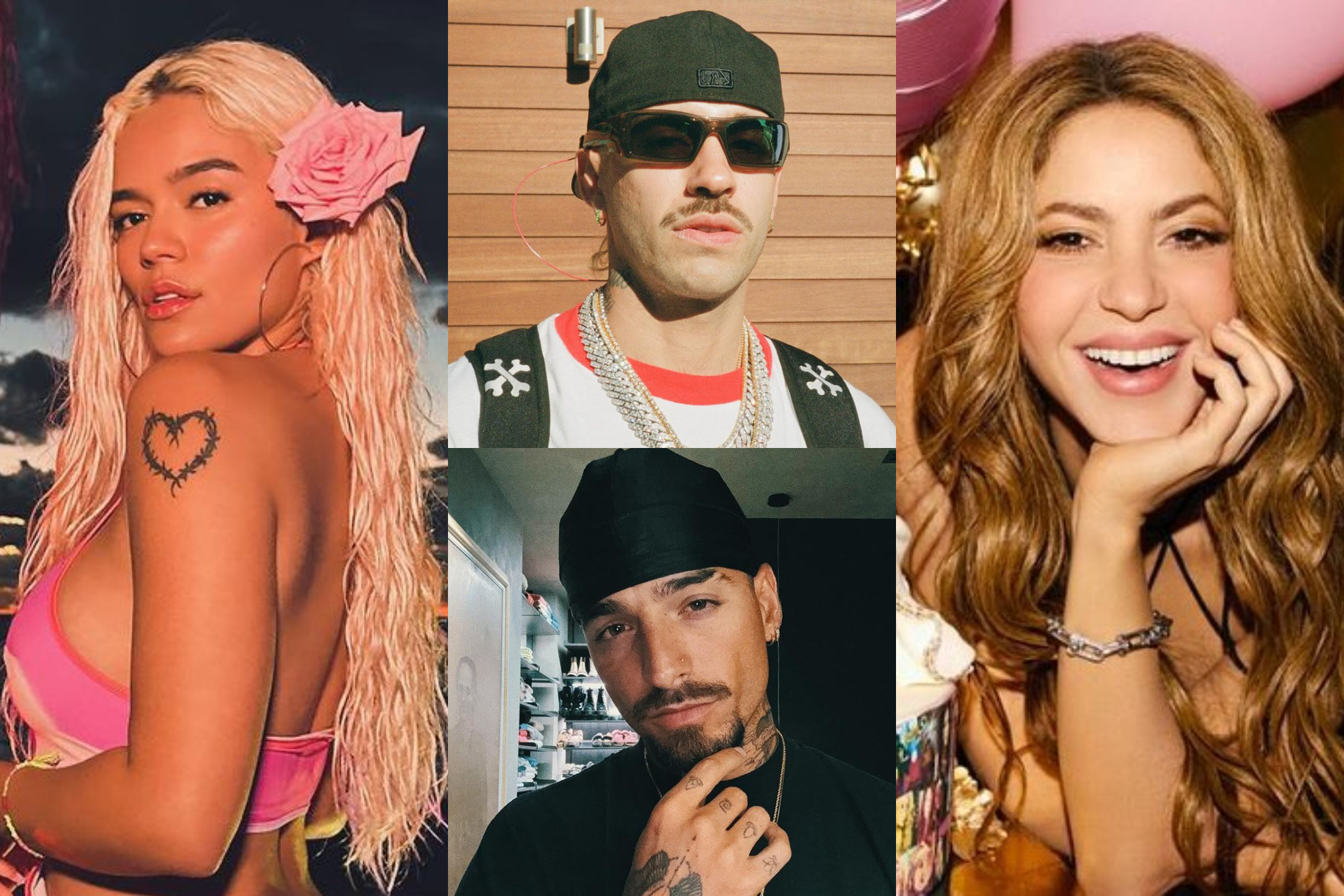 Karol G, Shakira, Feid y Maluma arrasaron en los Premios Lo Nuestro 2024 (Instagram: Karol G, Feid, Maulma, Shakira)