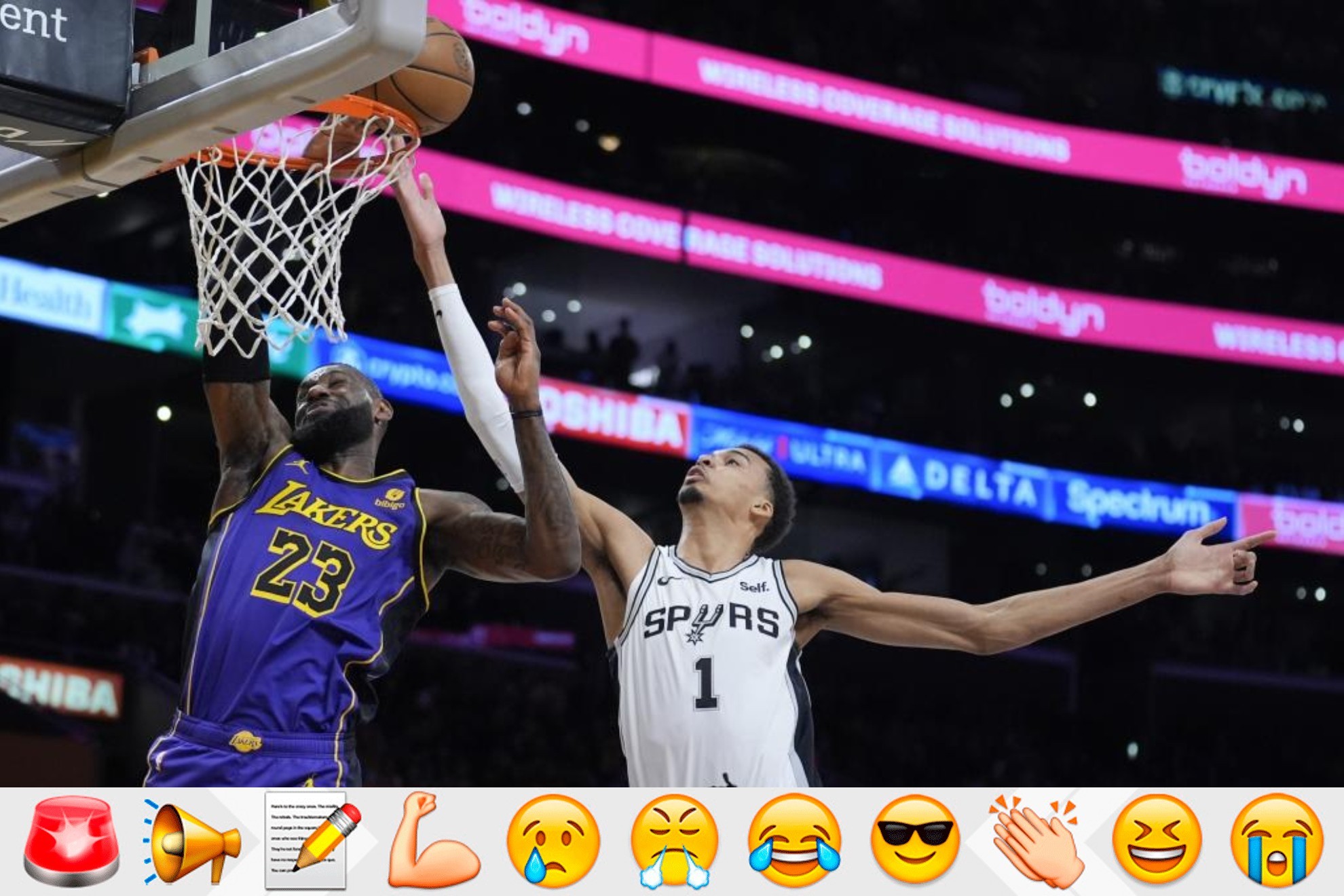 LeBron James finishes Wembanyama but the Spurs star sends message that puts him among the best