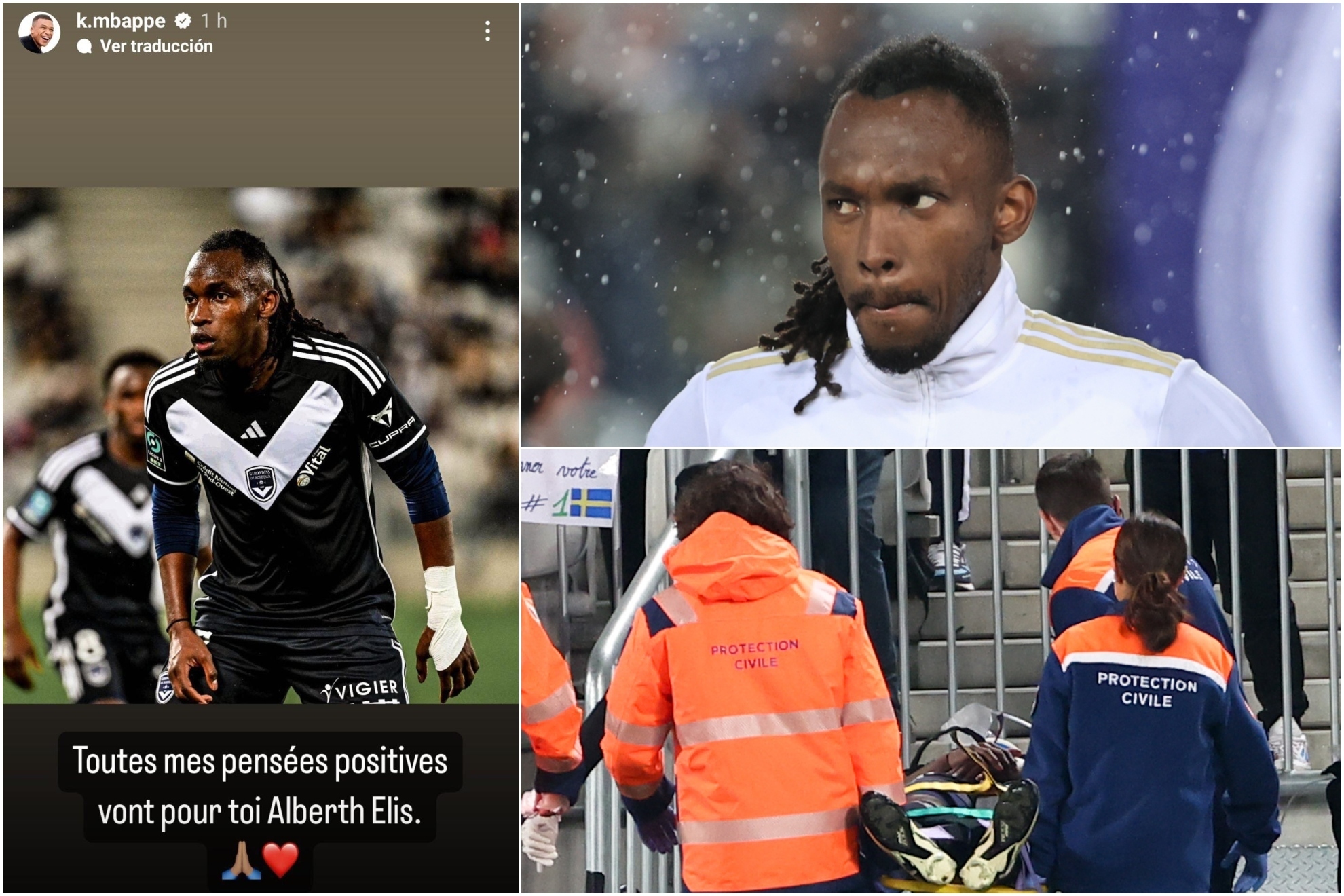 Mbappé y toda Francia rezan por Alberth Elis, en coma inducido por un traumatismo craneal