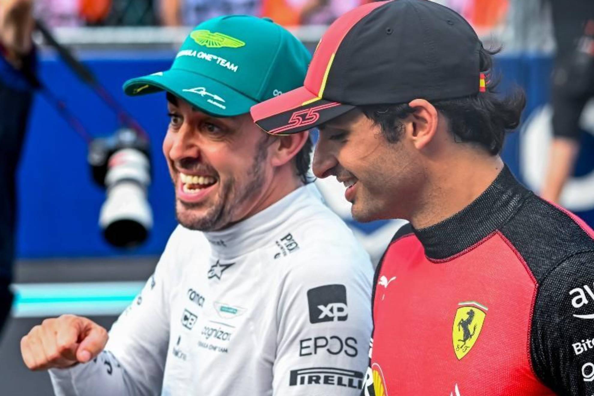 Alonso y Sainz, en una imagen de 2023-