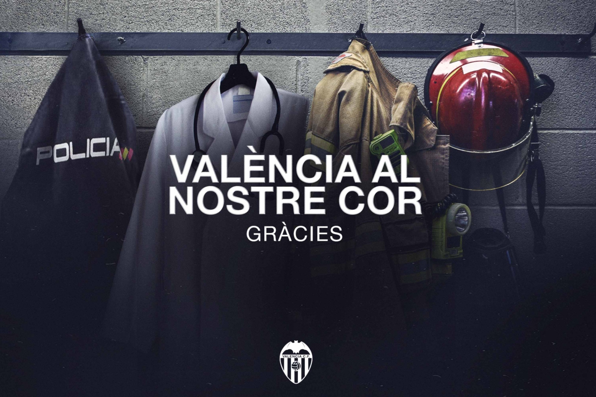 Mestalla guardará un minuto de silencio por las víctimas y rendirá homenaje a los héroes del incendio de Campanar