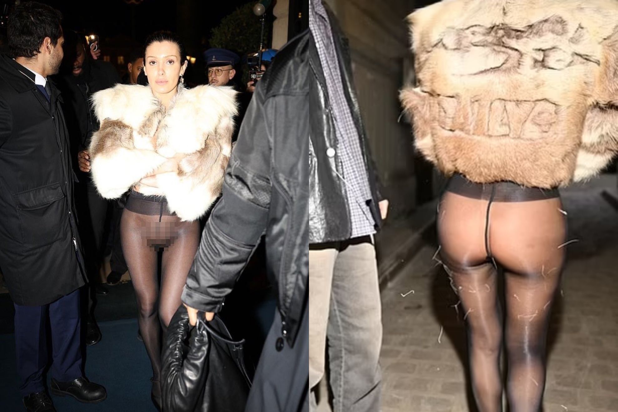 Bianca Censori, esposa de Kanye West, podría enfrentar cargos por exhibicionismo en París
