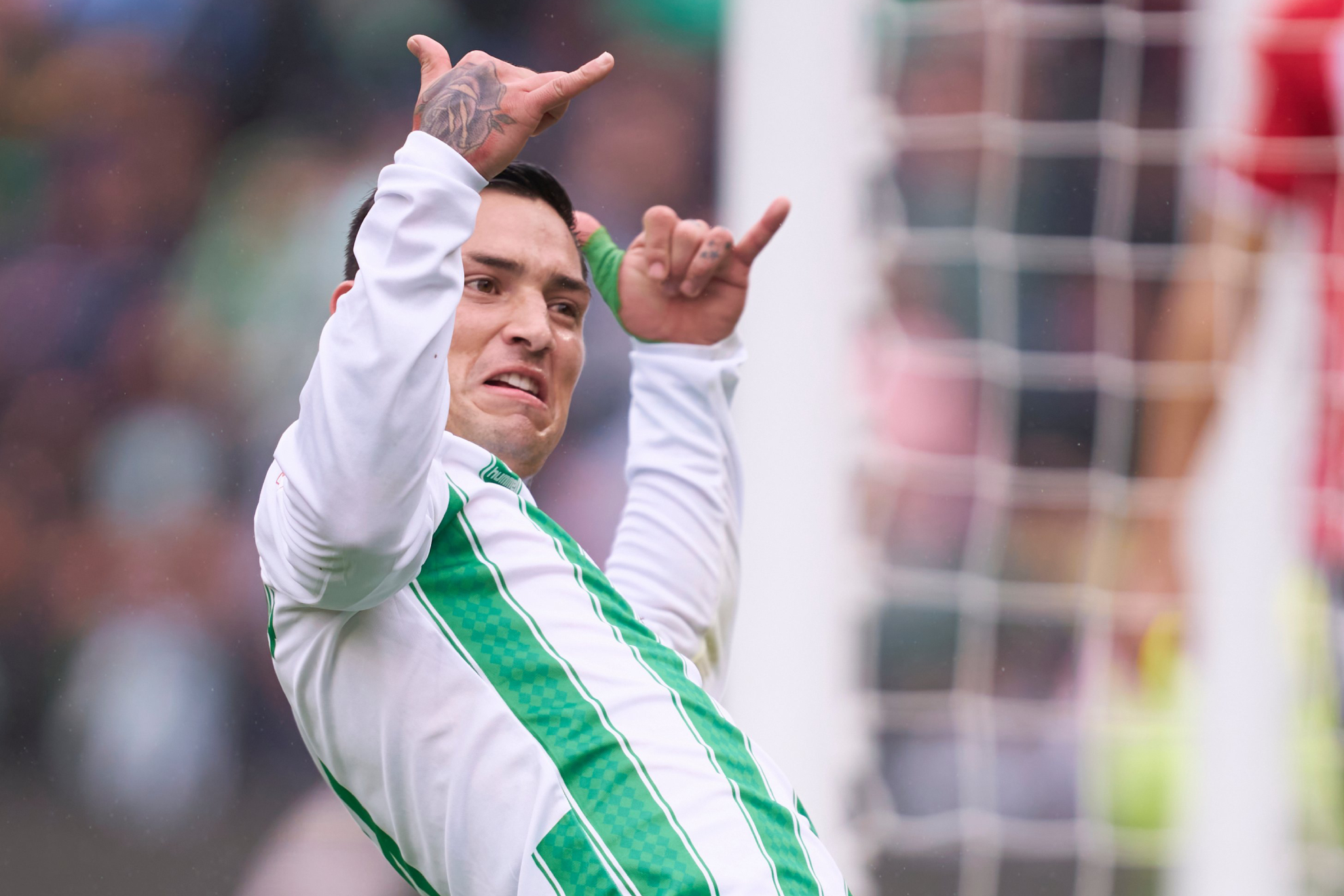 Chimy Ávila celebra su gol al Athletic