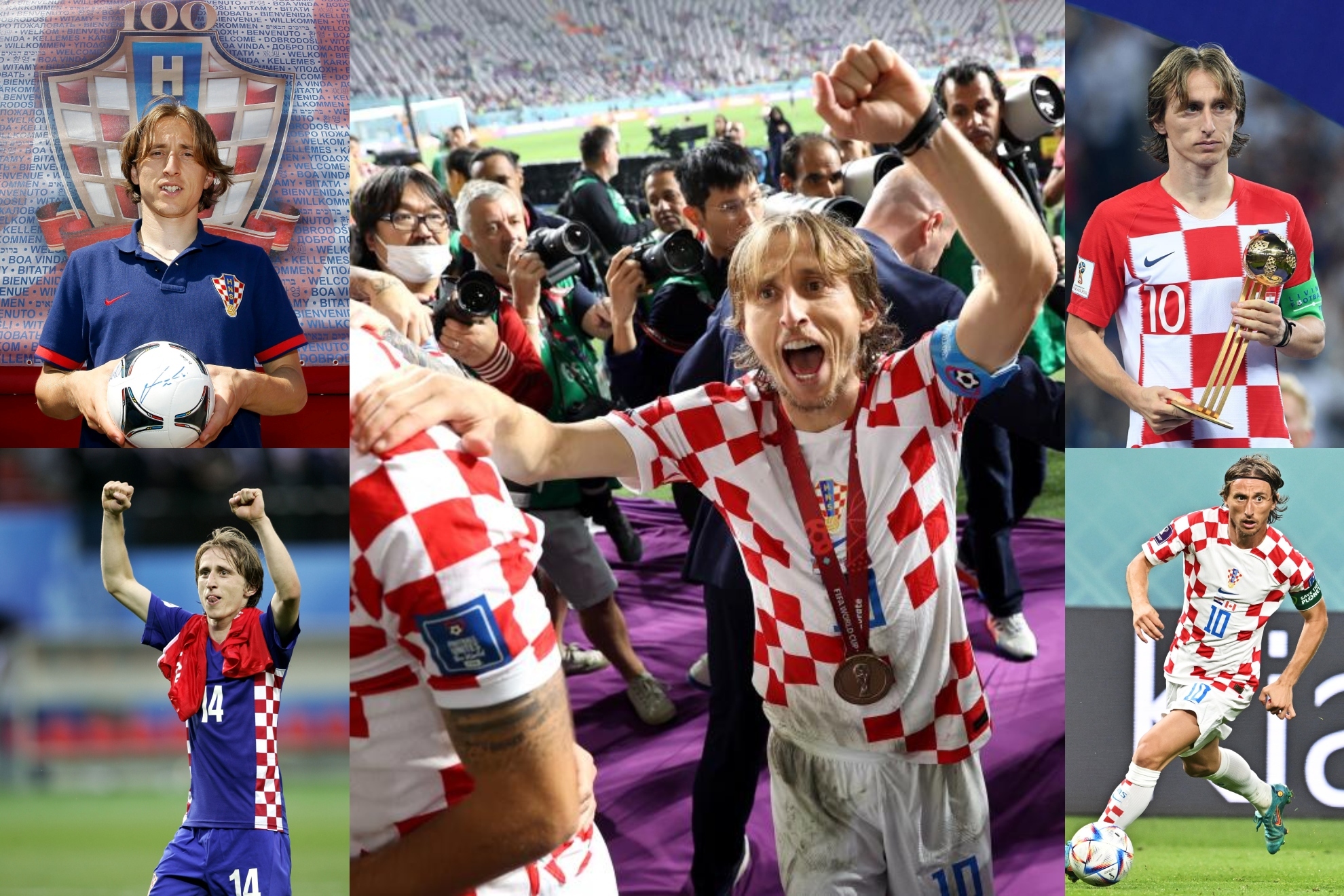 Luka Modric, con Croacia.