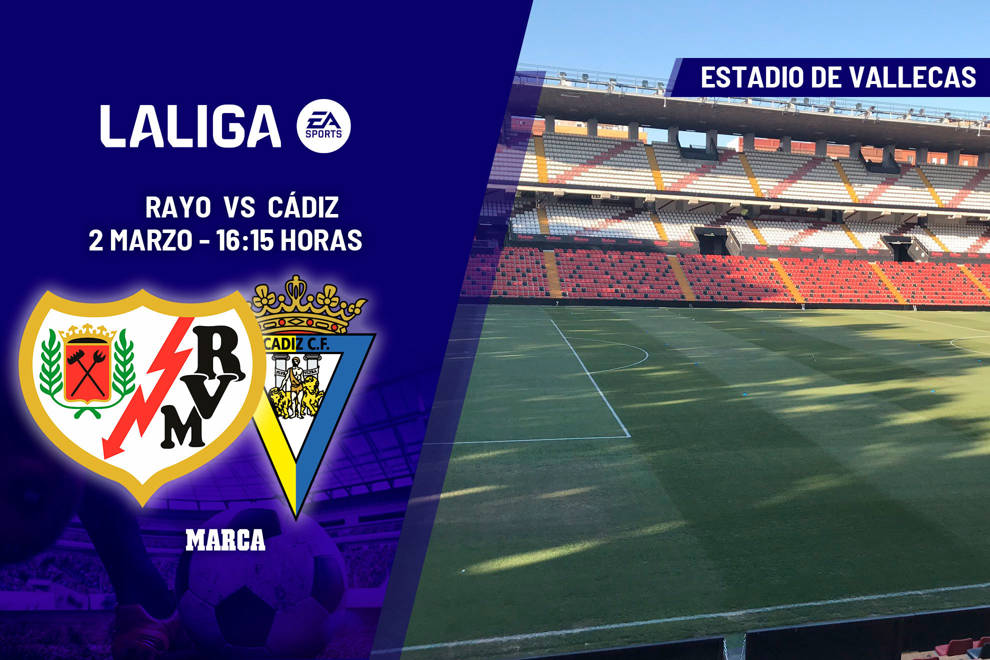 Rayo Vallecano - Cádiz: horario, dónde ver hoy en TV y canal del partido de  LaLiga EA Sports