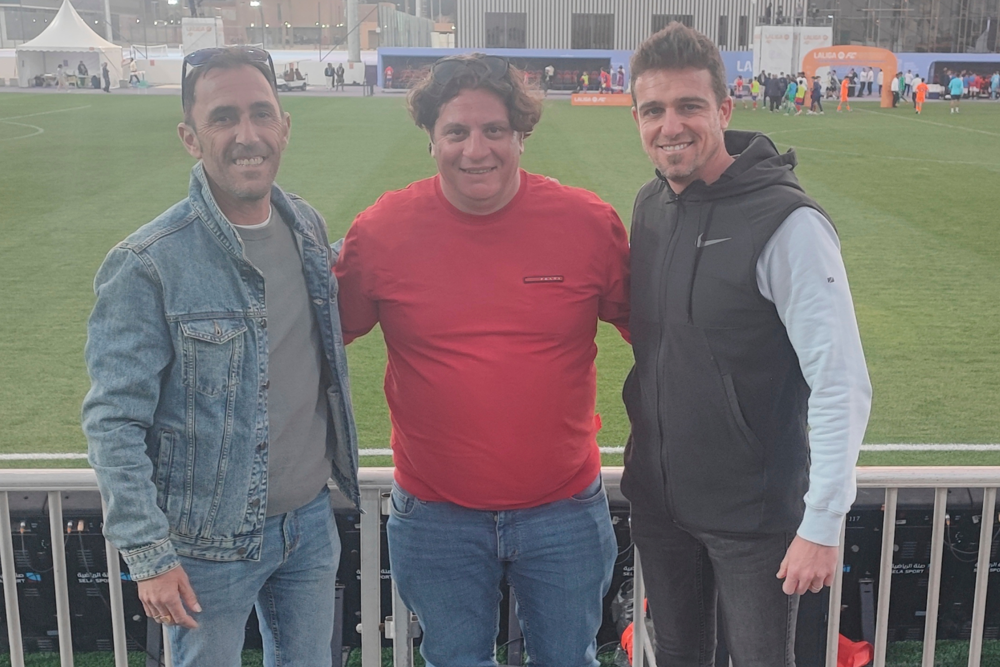 Carlos, Jorge y Didac, posando para MARCA durante LaLiga FC Futures.