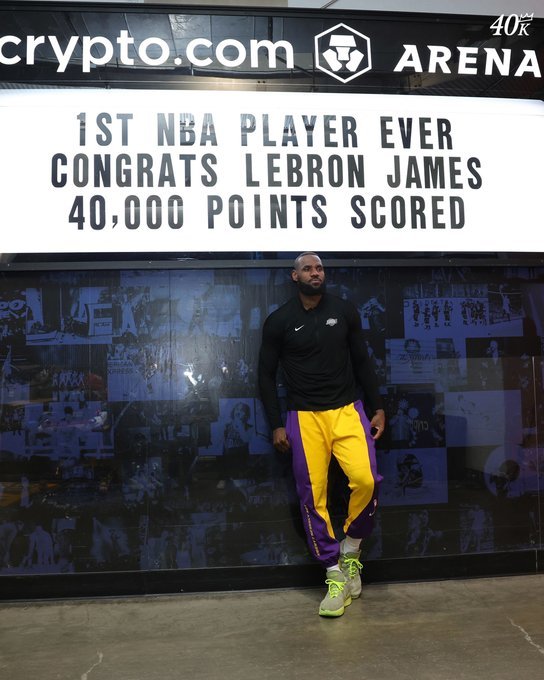 Hay un Nuevo Rey! Lebron James rompe la barrera de los 40 mil puntos en la NBA