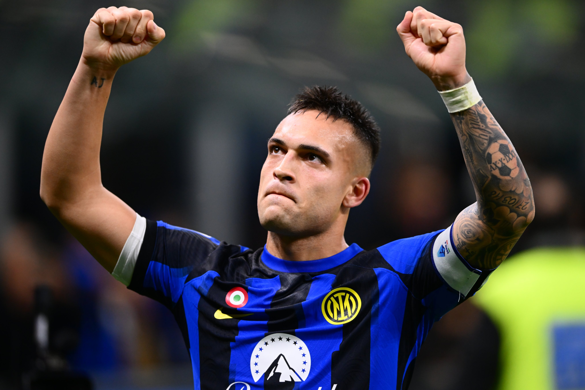 Lautaro Martnez, delantero estrella del Inter de Miln, celebra su gol contra la Atalanta en la pasada jornada.