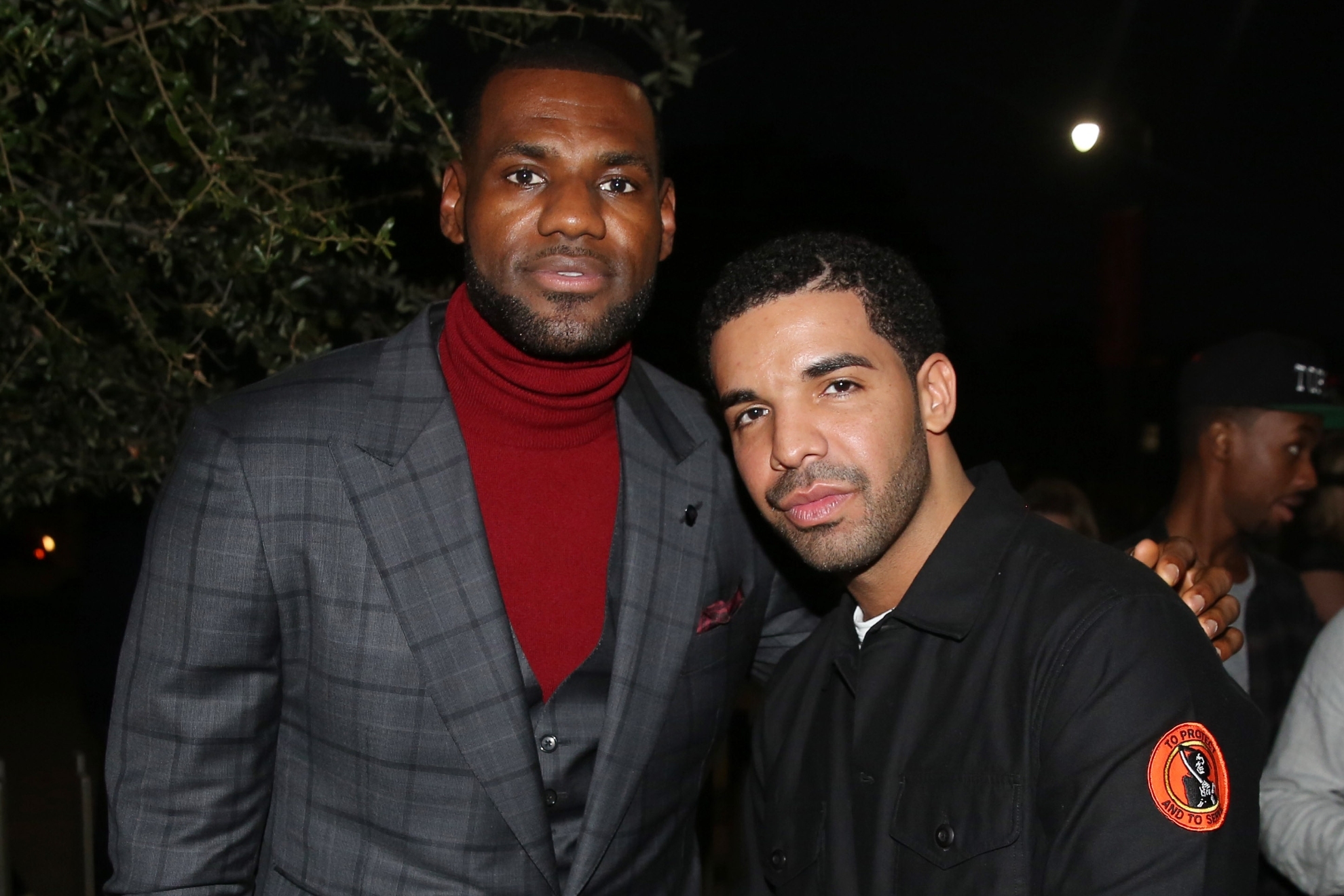LeBron James and Drake at a public event