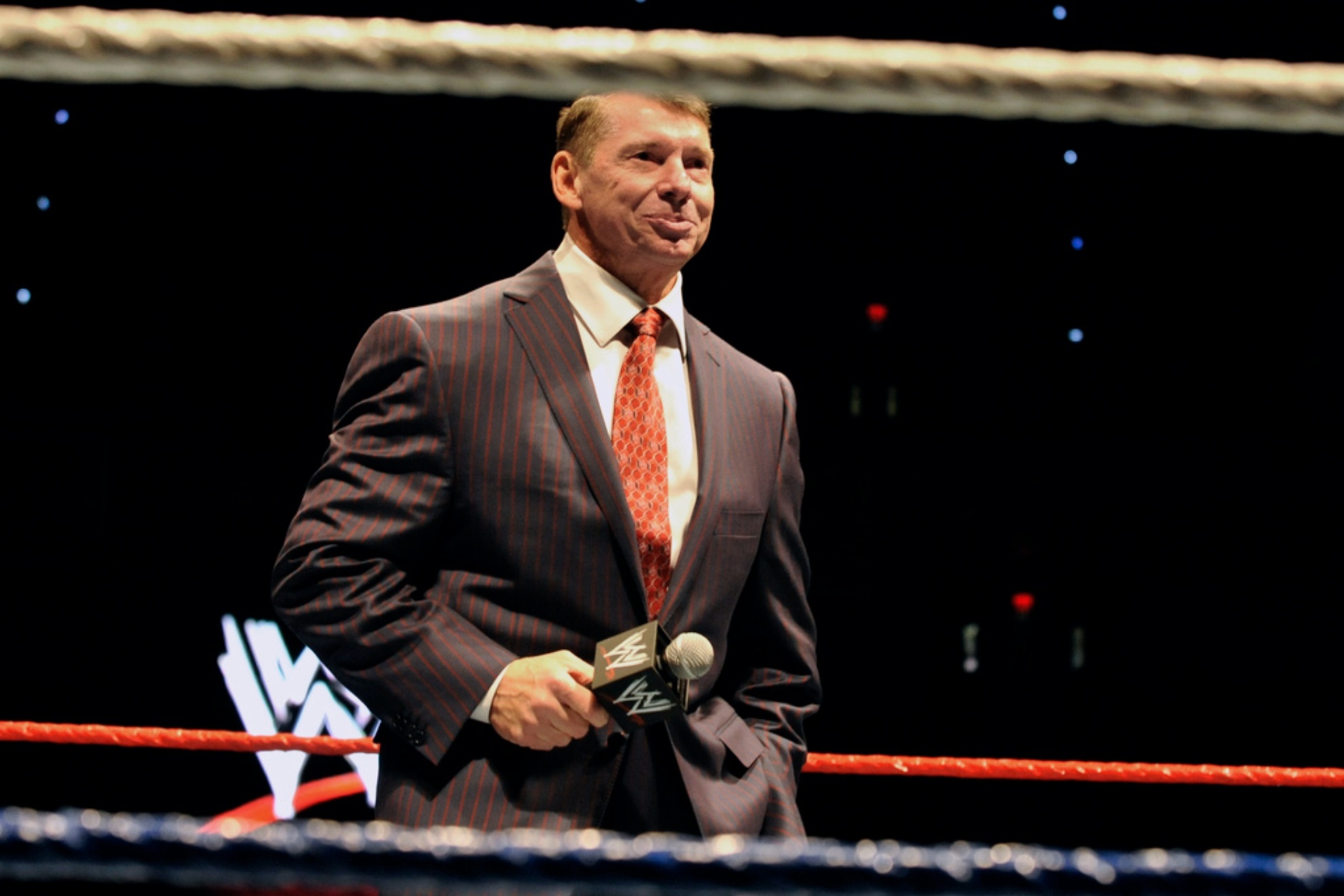 Vince McMahon at a WWE fan appreciation event, on Oct. 2010.