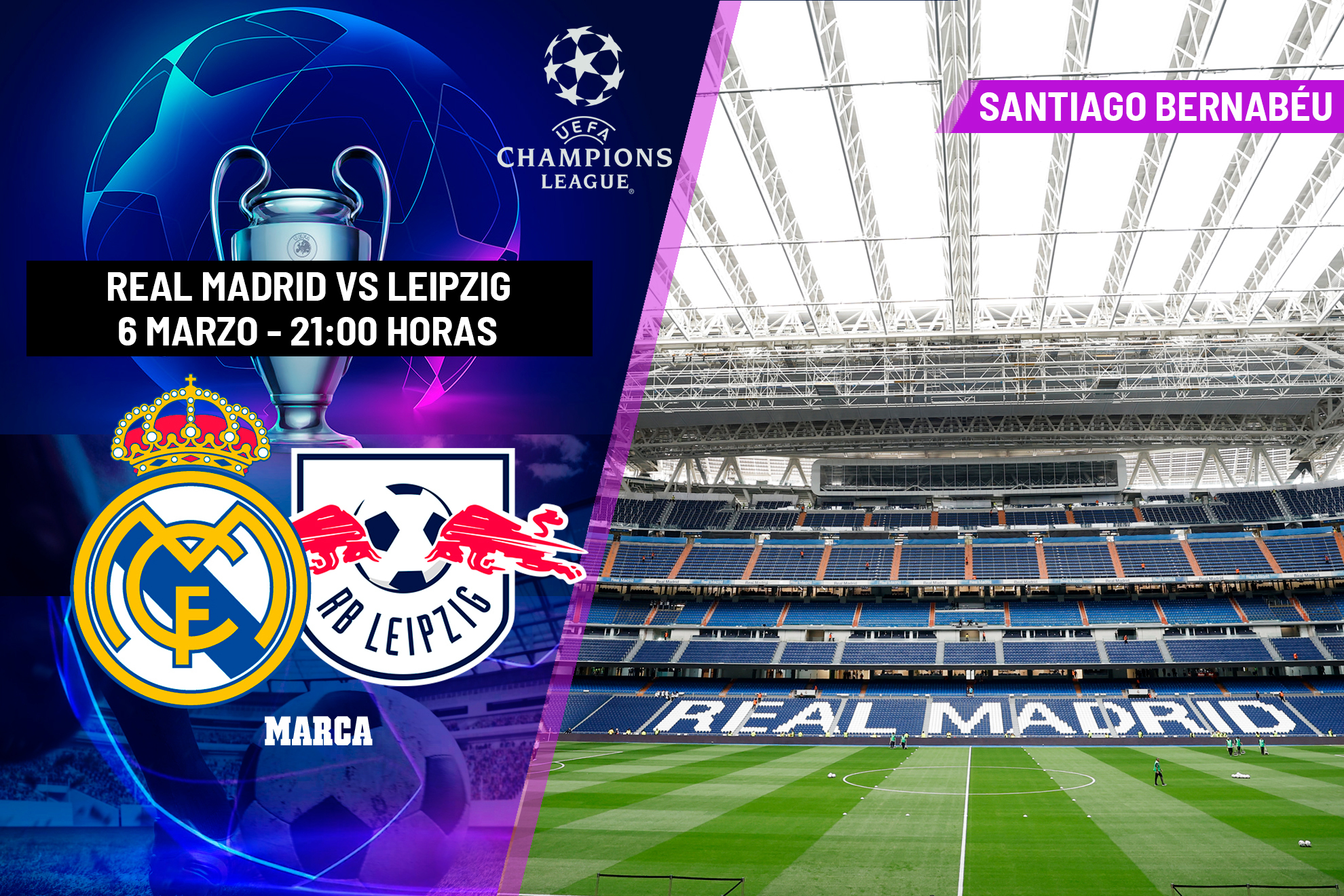 Alineaciones probables del Real Madrid - RB Leipzig, vuelta de octavos de final de Champions