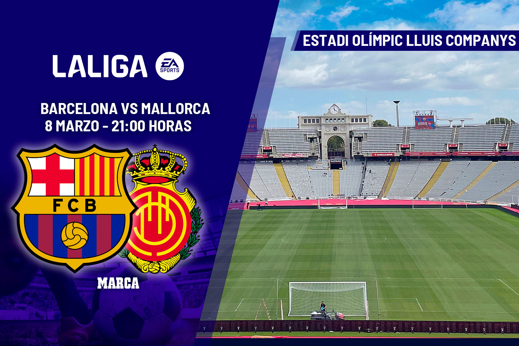 Barcelona - Mallorca en directo hoy | LaLiga EA Sports en vivo