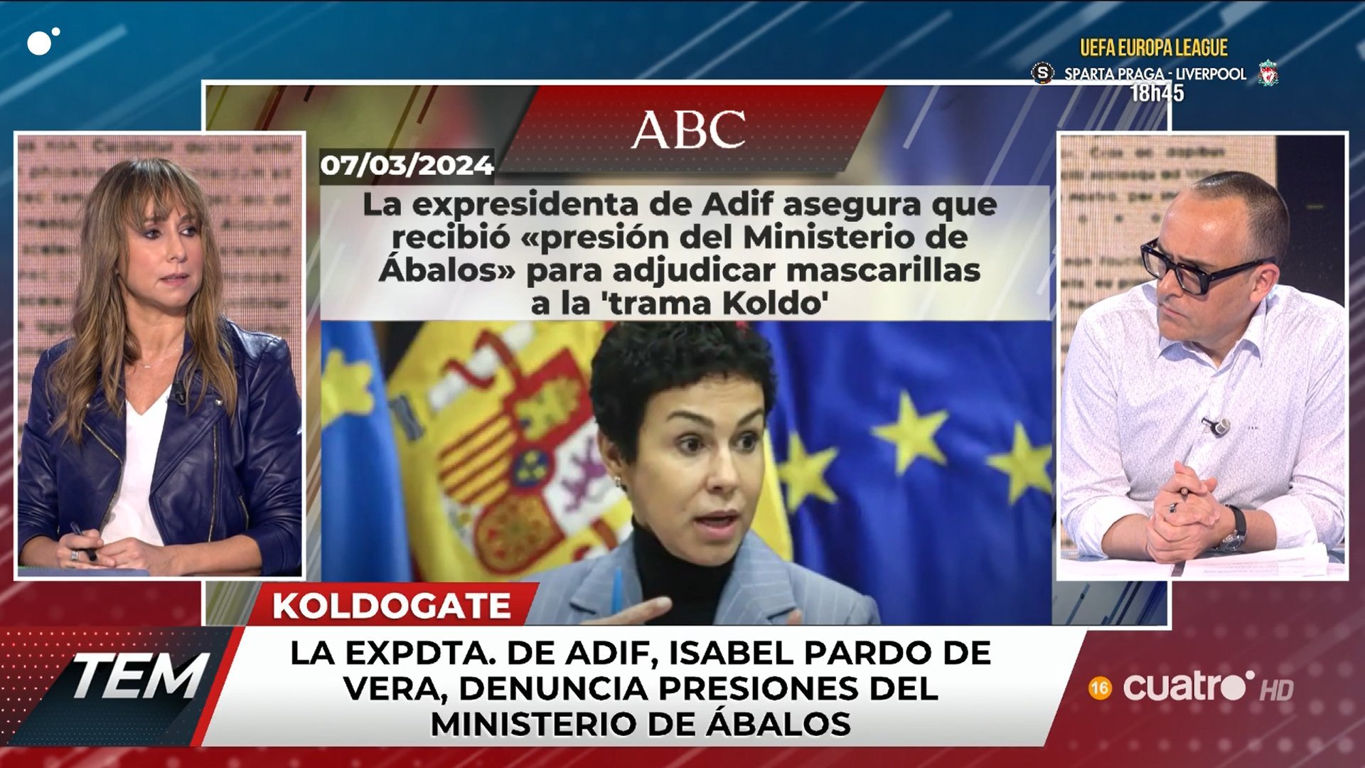 Ameaça de Ana Pardo de Vera ao eurodeputado Margallo ao vivo: 