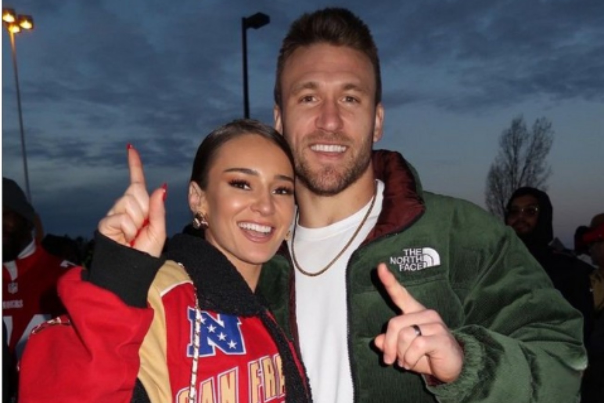 Kyle and Kristin Juszczyk know how to make the most of the offseason.