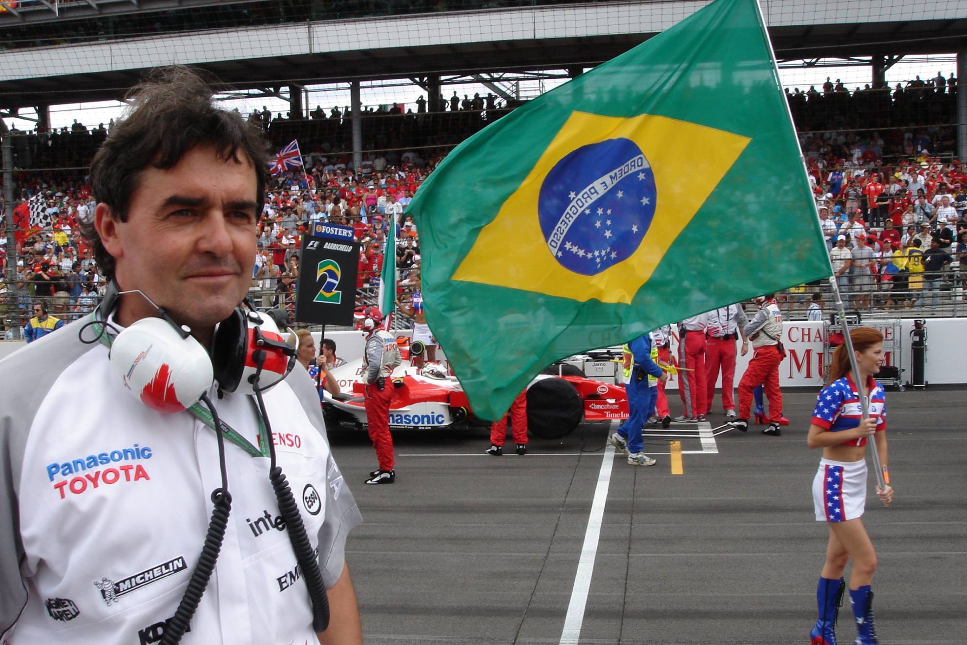 El Doctor Ricardo Ceccarelli, en el Gran Premio de Brasil