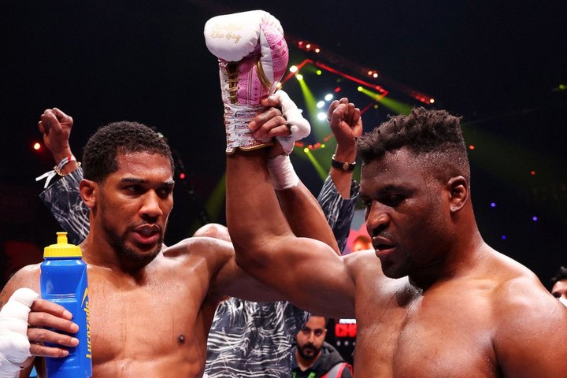 What did Anthony Joshua say to Francis Ngannou that had him questioning his career?