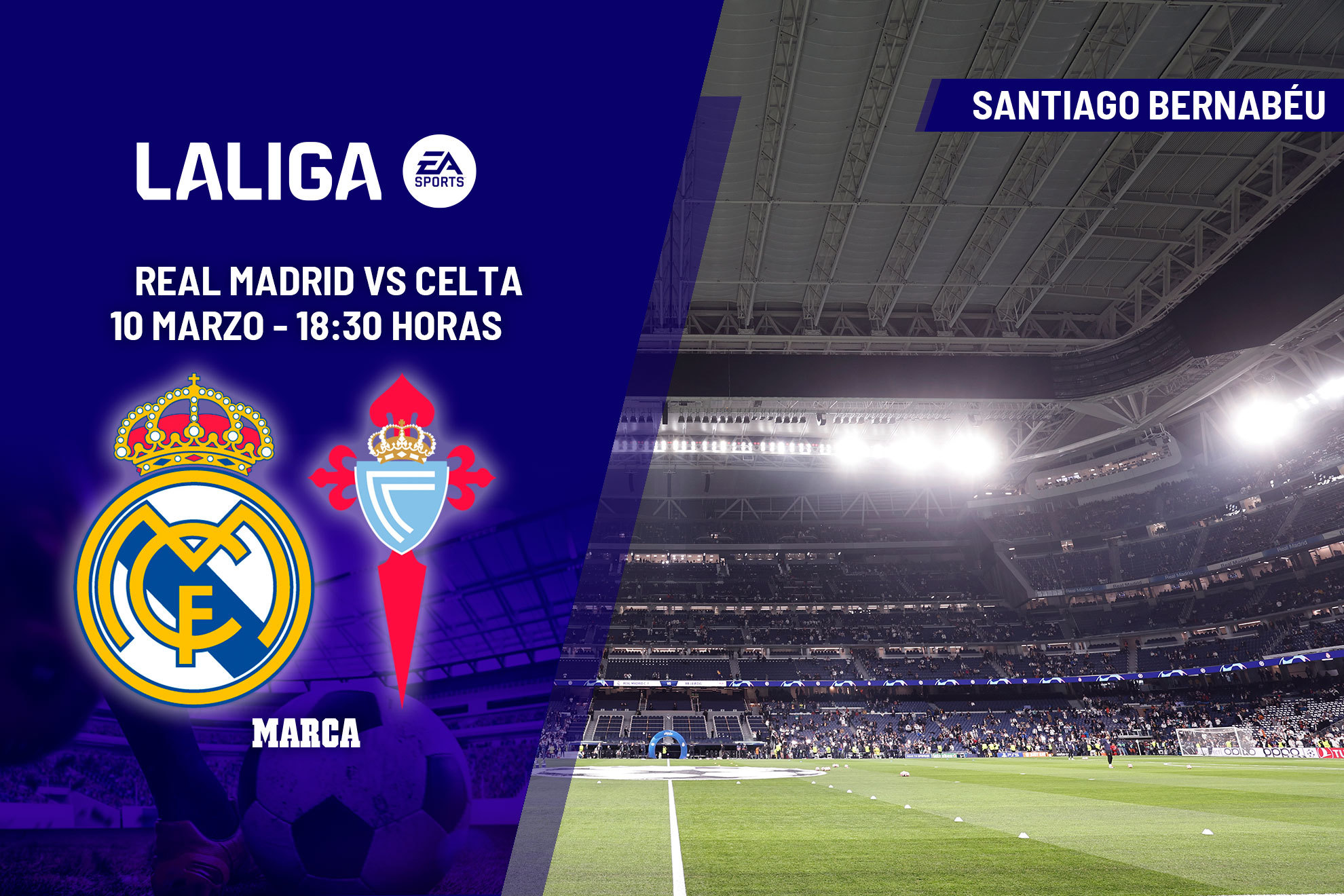 D�nde ver el Real Madrid - Celta: Horario y canal de TV hoy del partido de la jornada 28 de LaLiga EA Sports