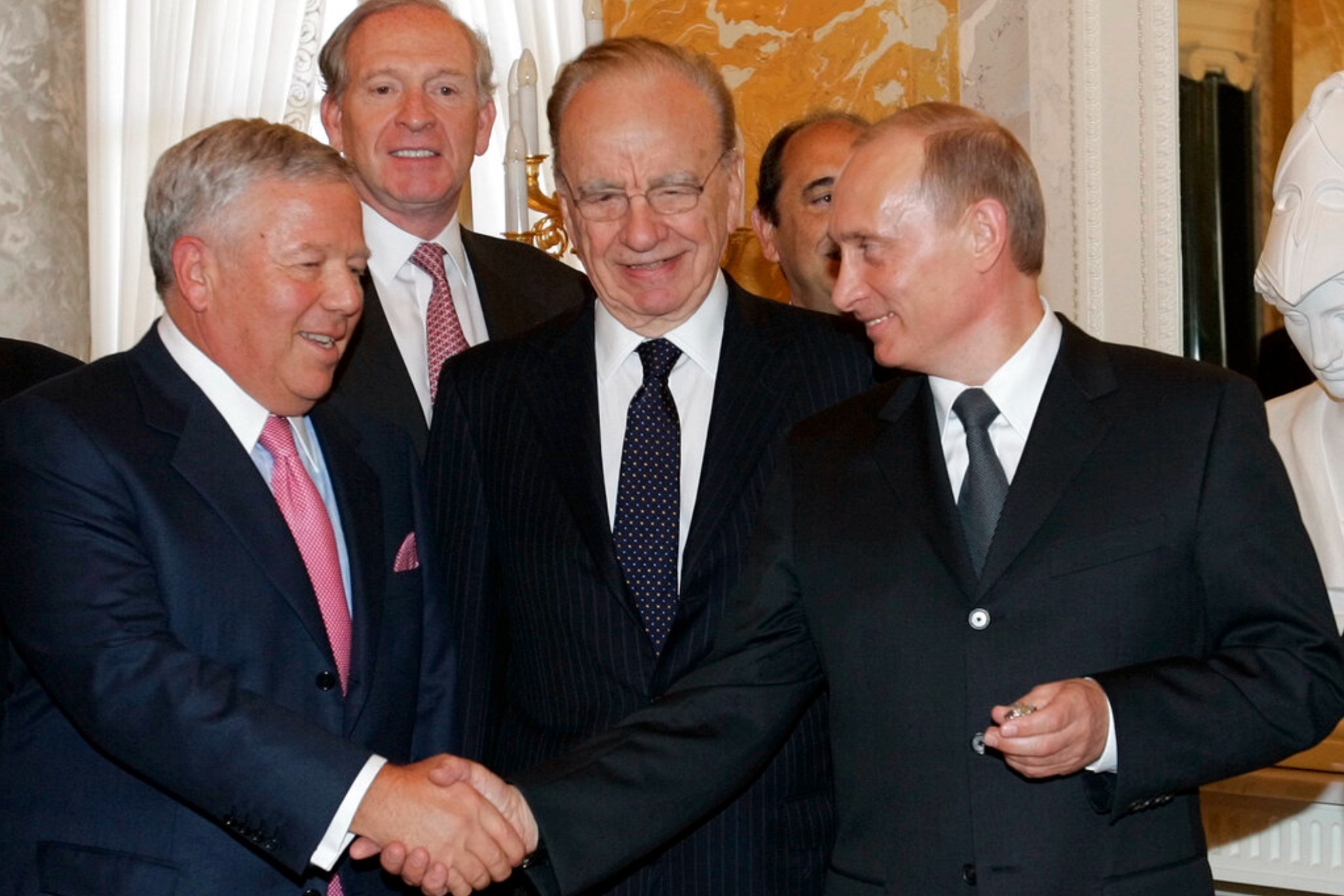 The fateful meeting between Kraft and Putin in June 2005.
