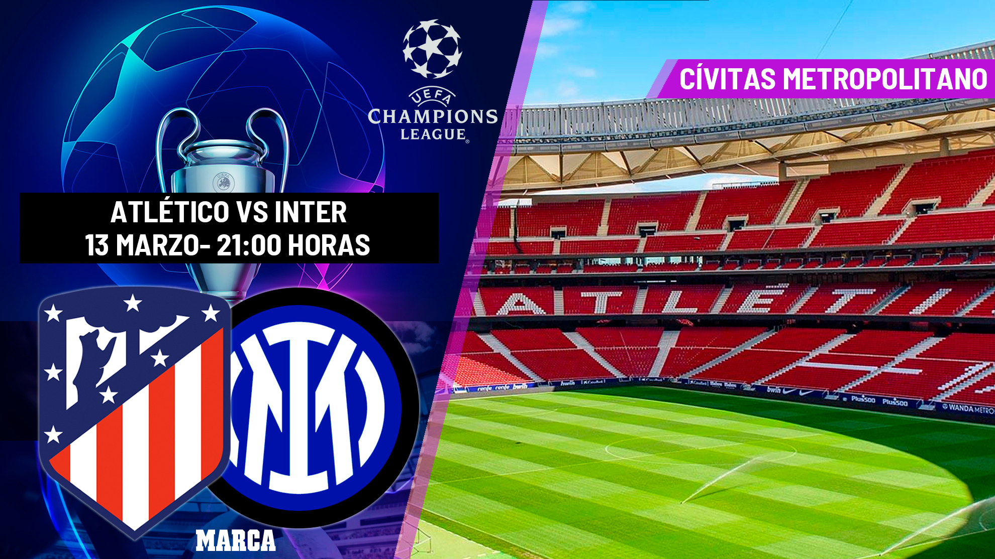 Atltico de Madrid - Inter: horario, dnde ver en TV y canal del partido de  Champions League
