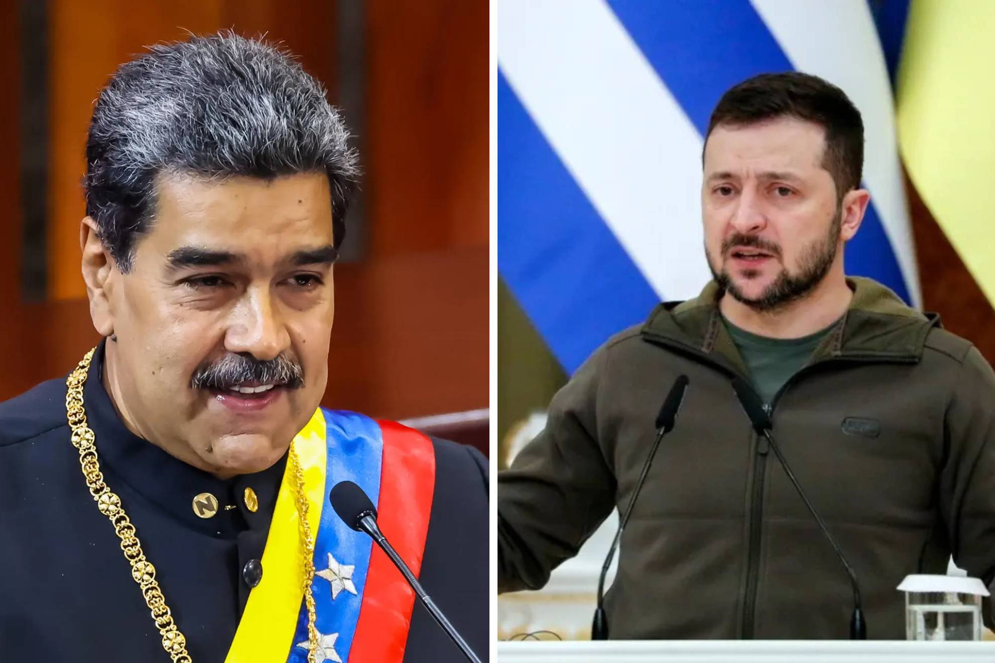 Nicols Maduro y Zelenski.