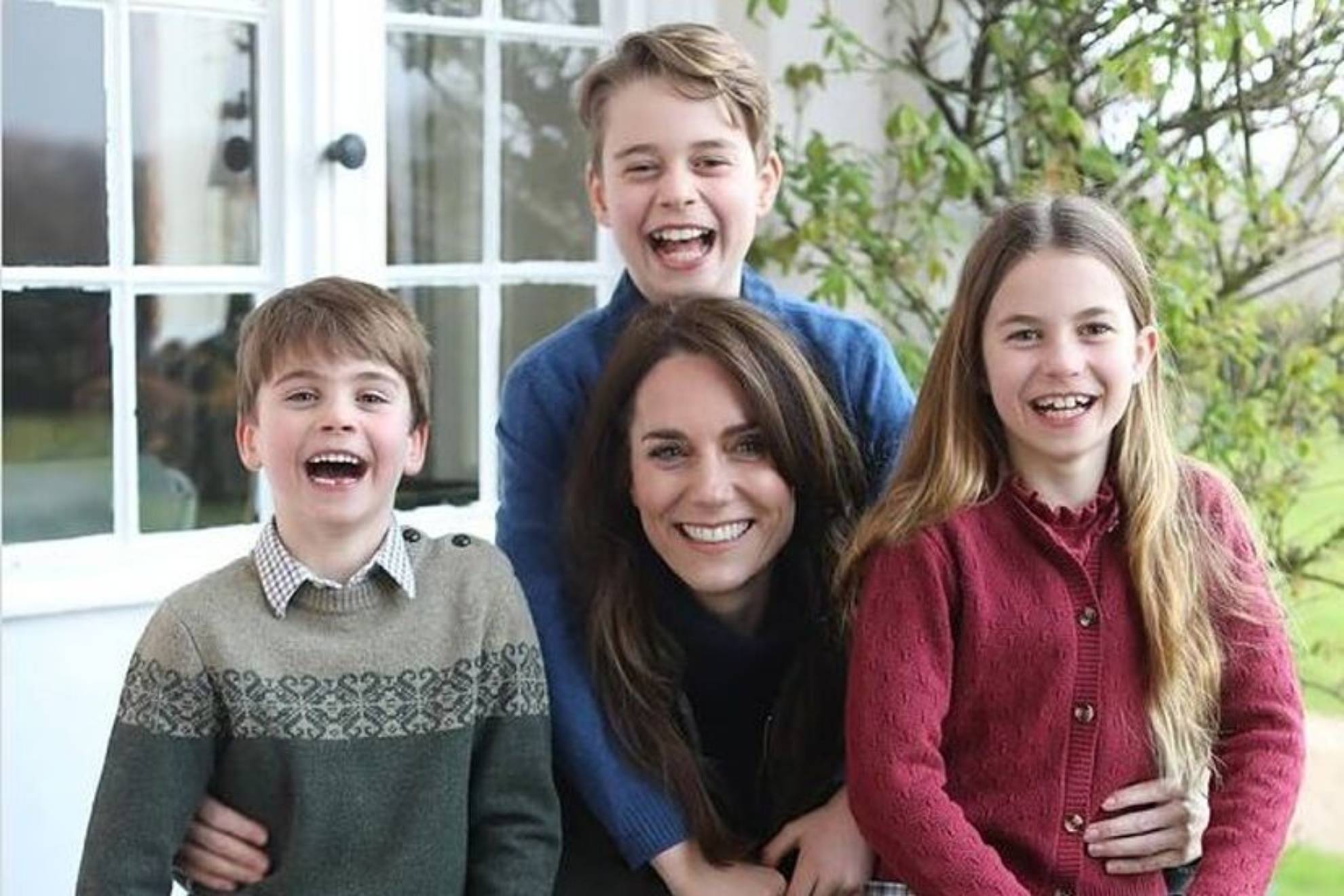 Kate Middleton, con sus hijos.