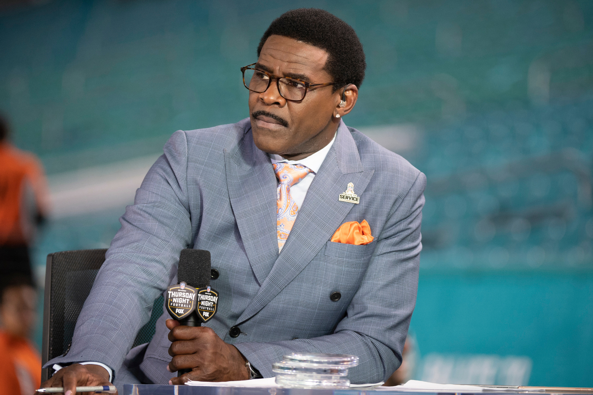 Michael Irvin appears scared of Saquon Barkley.