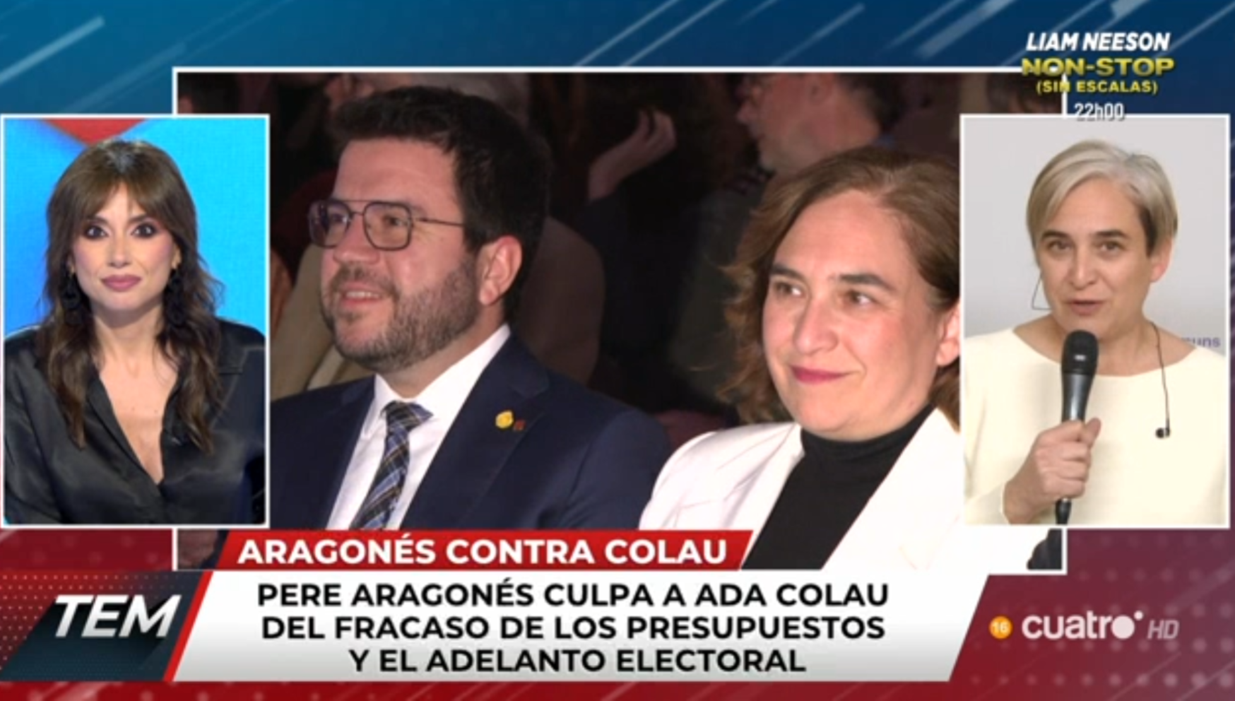 Ada Colau, sobre Pere Aragons: "Es increble que quiera culpar a la oposicin, tiene que asumir su responsabilidad"