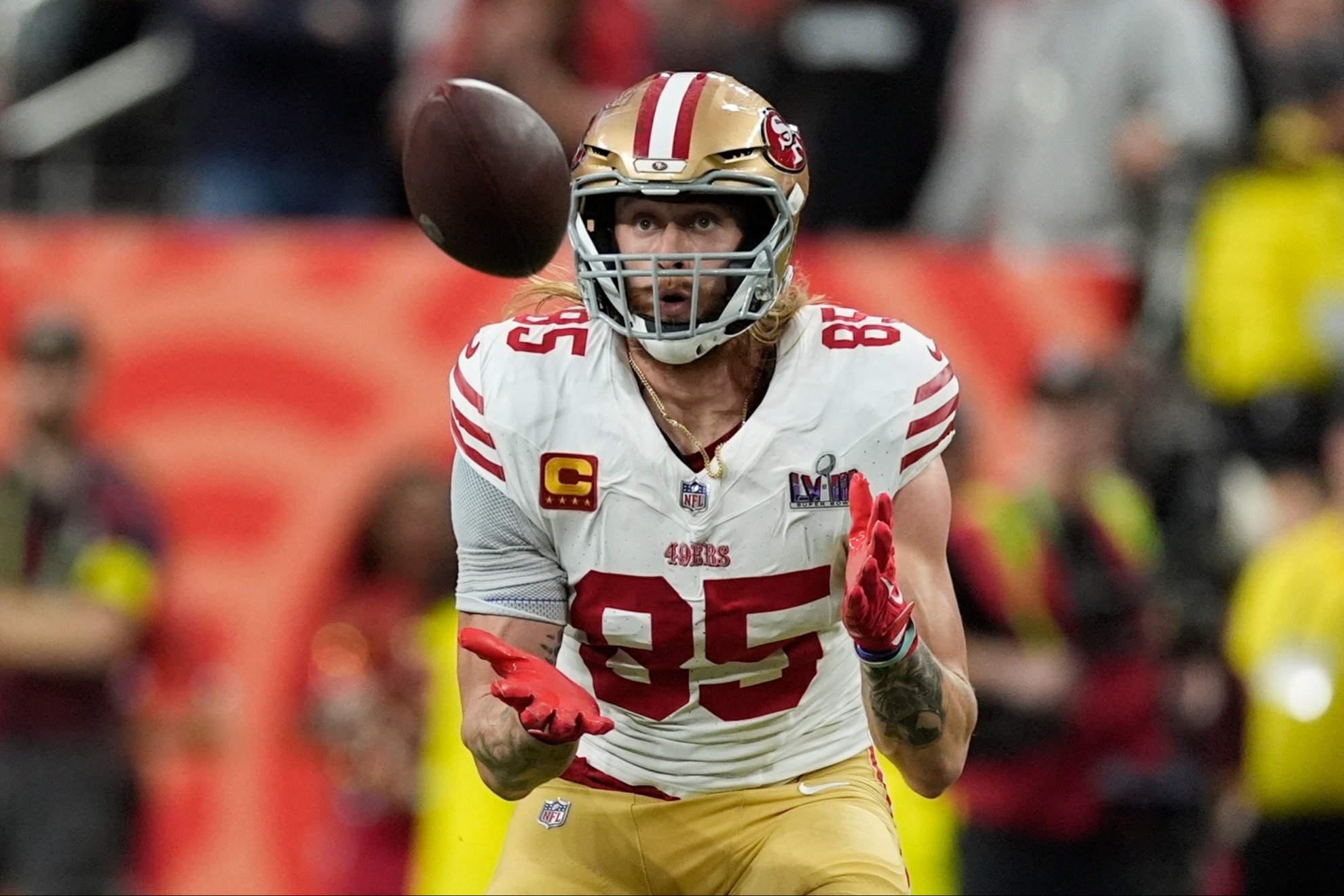49ers star tight end George Kittle.