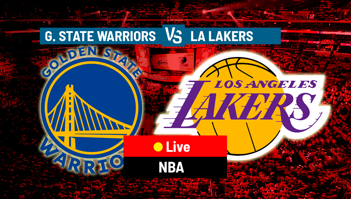 The Golden State Warriors play the Los Angeles Lakers on Saturday night.