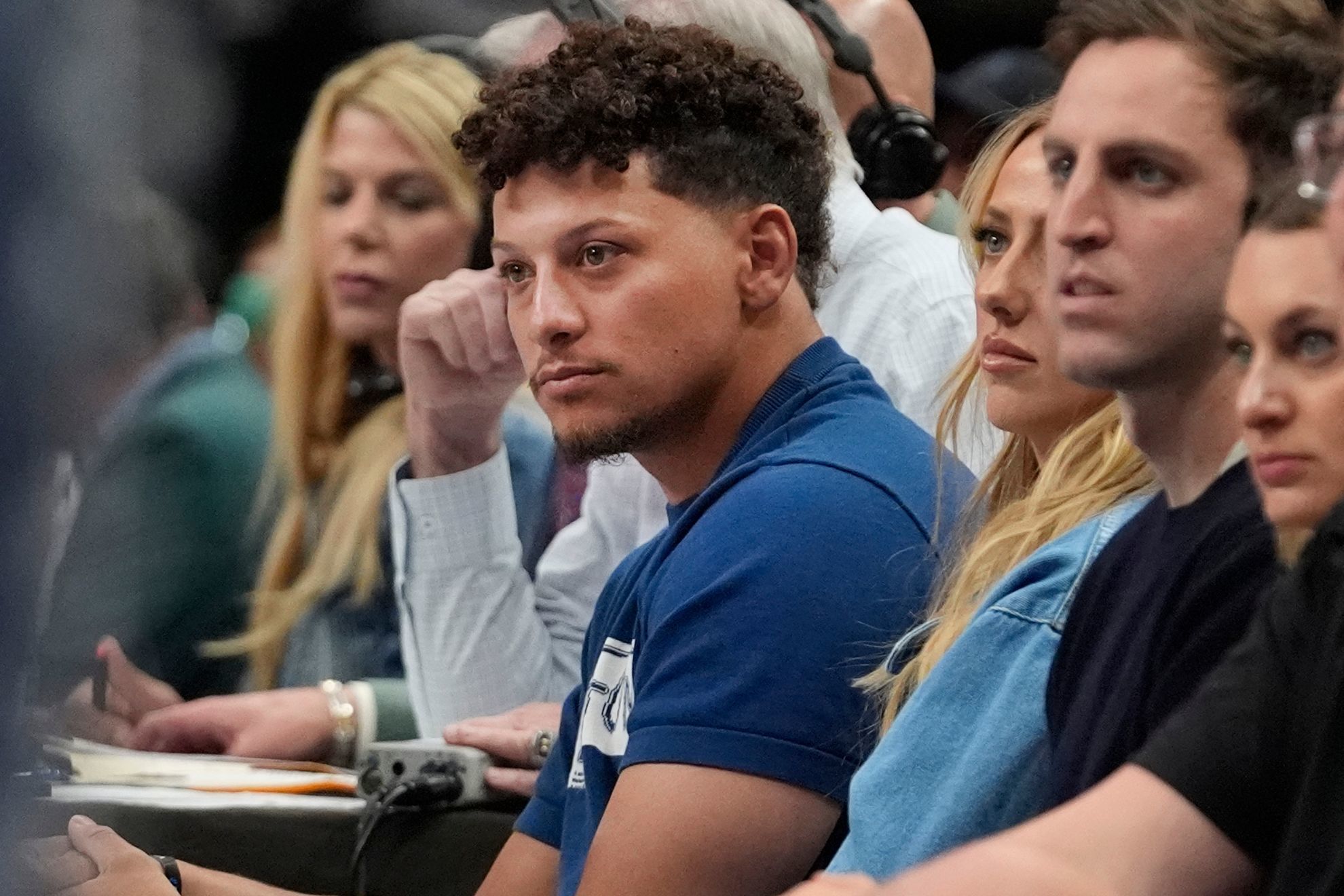 Patrick Mahomes, wife Brittany have come a long way from their courtside argument