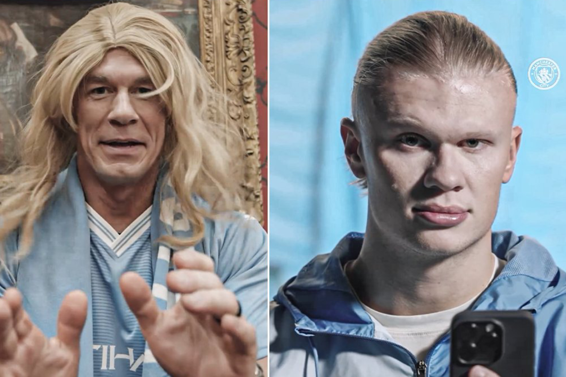El Manchester City anuncia su gira por Estados Unidos... con un  vdeo surrealista de John Cena y Erling Haaland